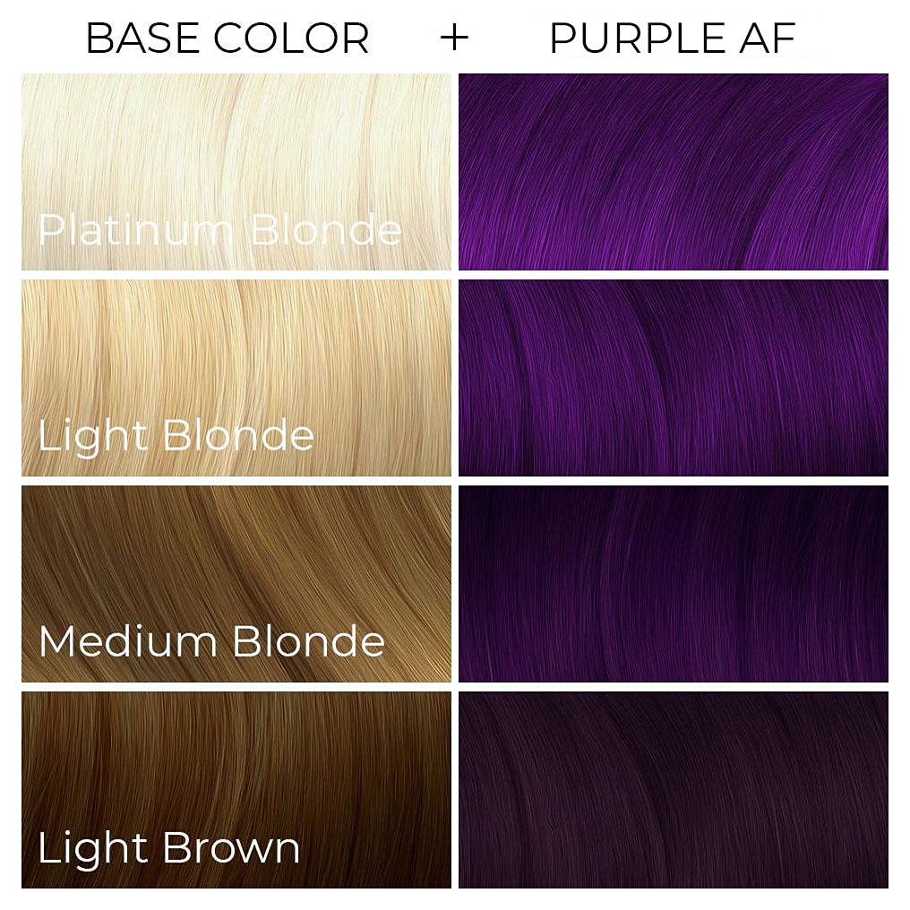 ARCTIC FOX CRUELTY FREE 100% VEGAN SEMI PERMANENT HAIR COLOUR DYE (236 ml, PURPLE AF)