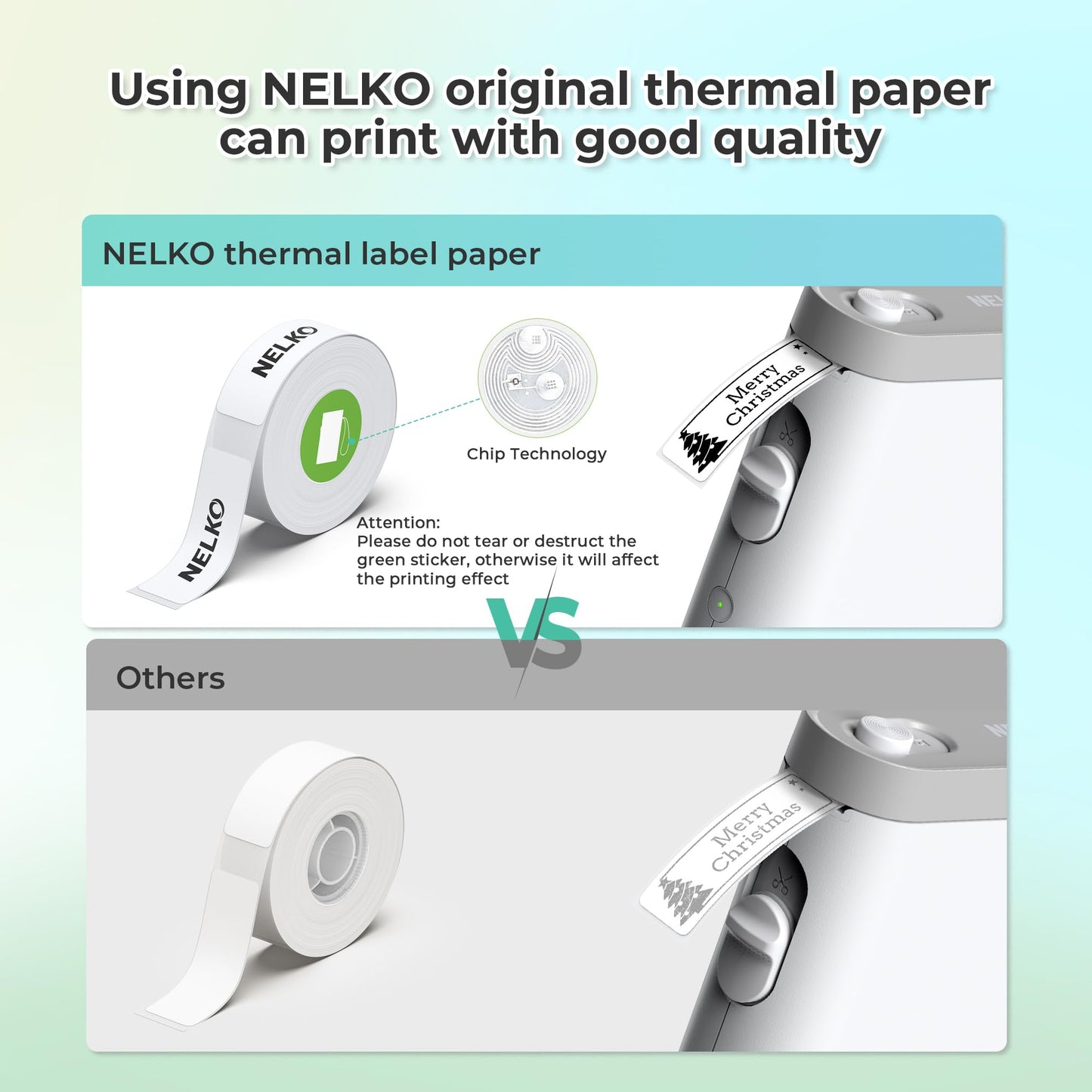 Nelko Label Maker Machine with Tape, P21 Portable Bluetooth Label Printer, Wireless Built-in Cutter Sticker Maker Mini Label Makers with Multiple Templates for School Organizing Office Home, White