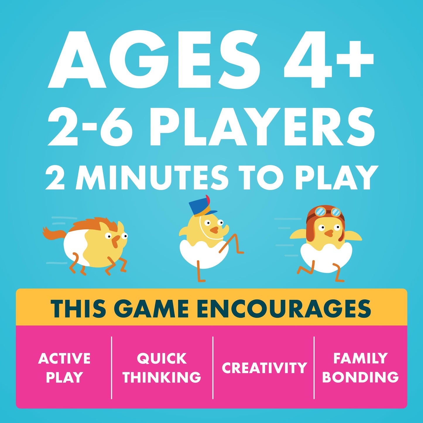 Hurry Up Chicken Butt by Exploding Kittens - 2-6 Players - Ages 4+ - 2 Minutes to Play - Hot Potato Style Card Game - Fun Card Game, Family Game Night, Creative Kids Game - Available at All In One Marketplace Canada