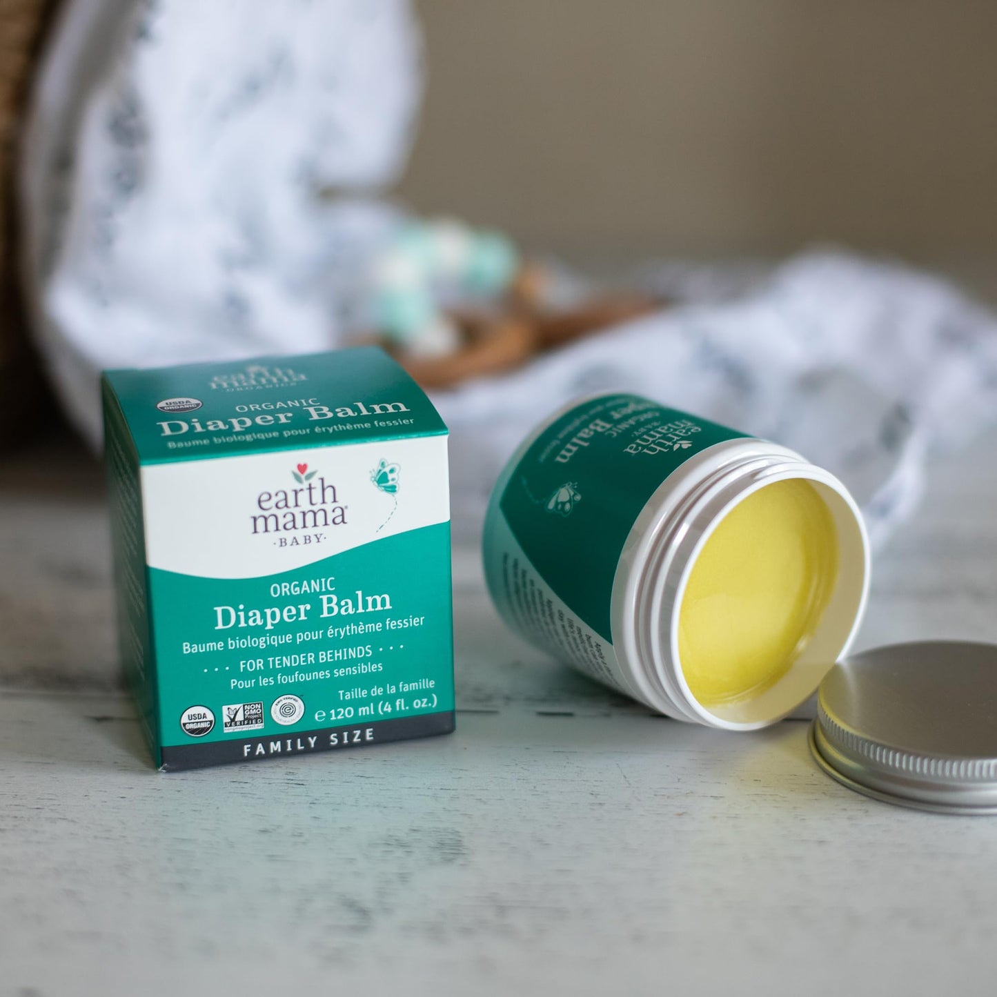 Earth Mama Organic Baby Diaper Balm, 120ml