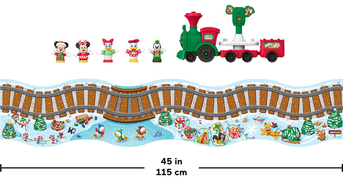 Fisher-Price Little People Disney Jr Musical Christmas Train Toy