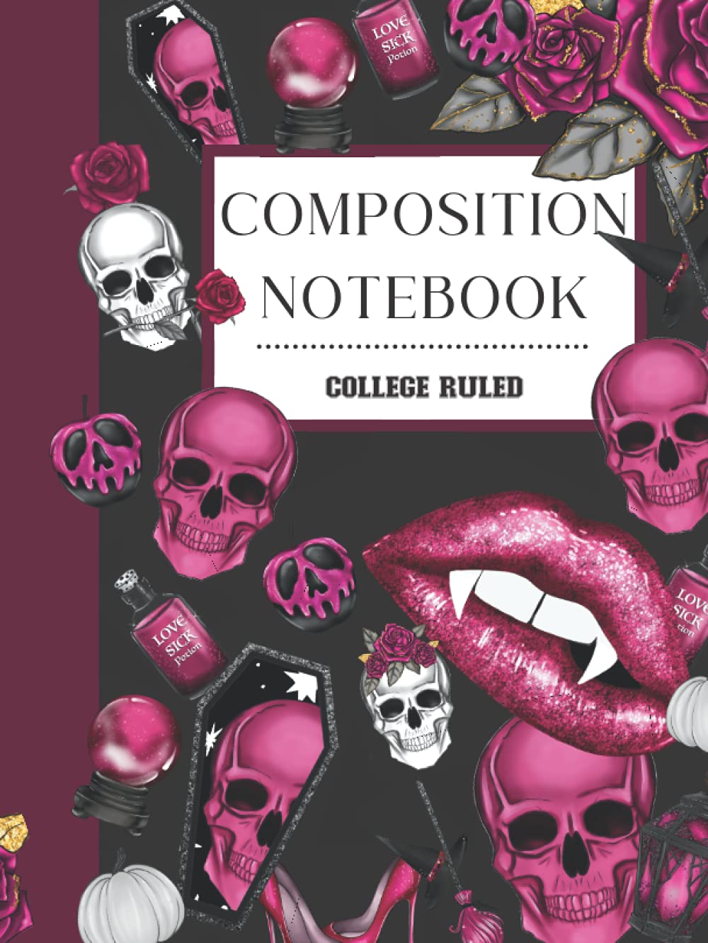 Composition Notebook: Halloween Chic