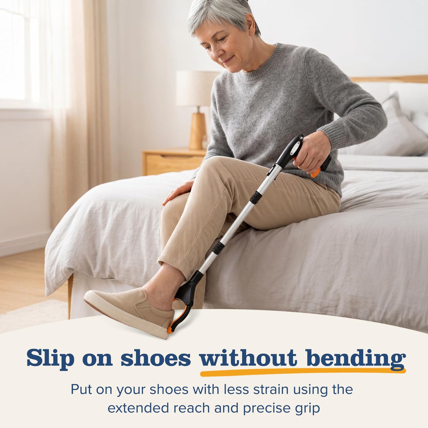 EZPIK® PRO 36" Long Reach Grabber Tool for Elderly - 90 cm Folding Magnetic Pick Up Stick - Grabber Stick for Disabled with Rotating Head - Available at All In One Marketplace Canada