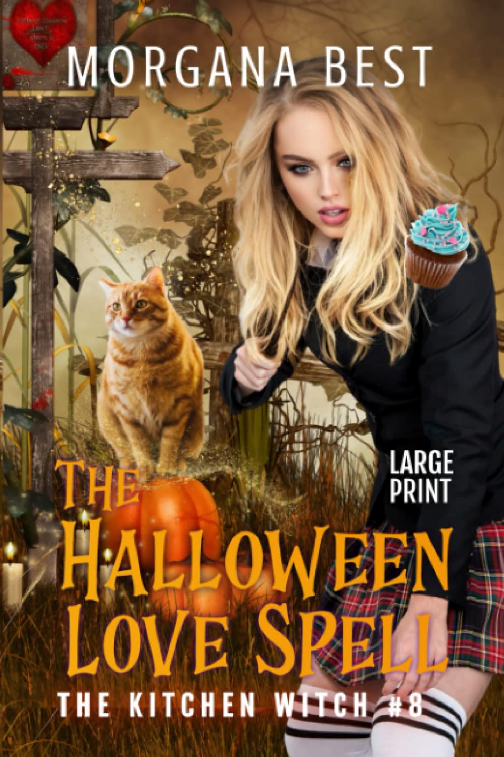 Le sortilège d'amour d'Halloween, en grands caractères : un cosy mystery en grands caractères