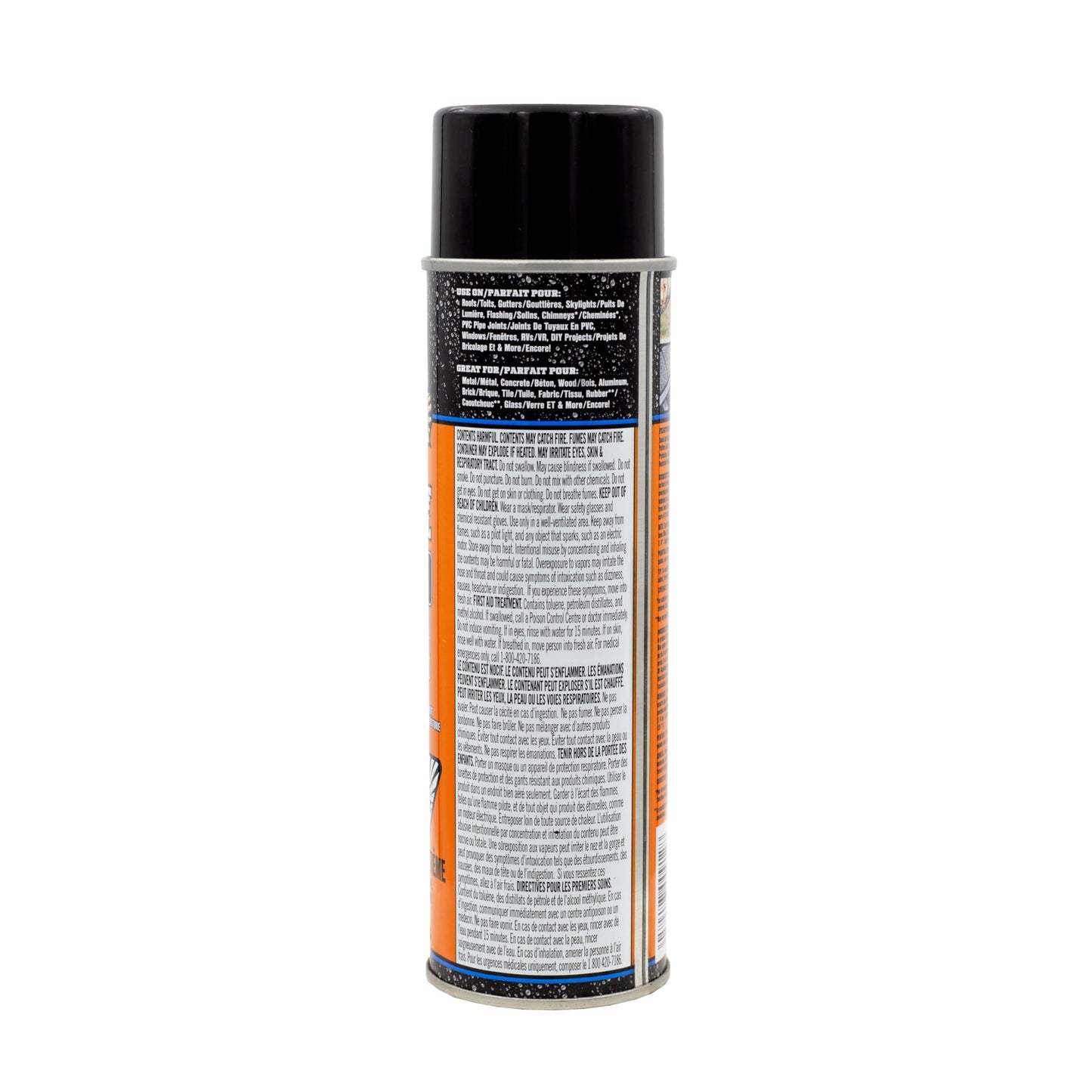 Gorilla Waterproof Patch & Seal Spray, Flexible Rubberized Coating, Seals Out Water Air & Moisture, Stops & Prevents Leaks, Black, 16oz/453g, (Pack of 1) GORILLA