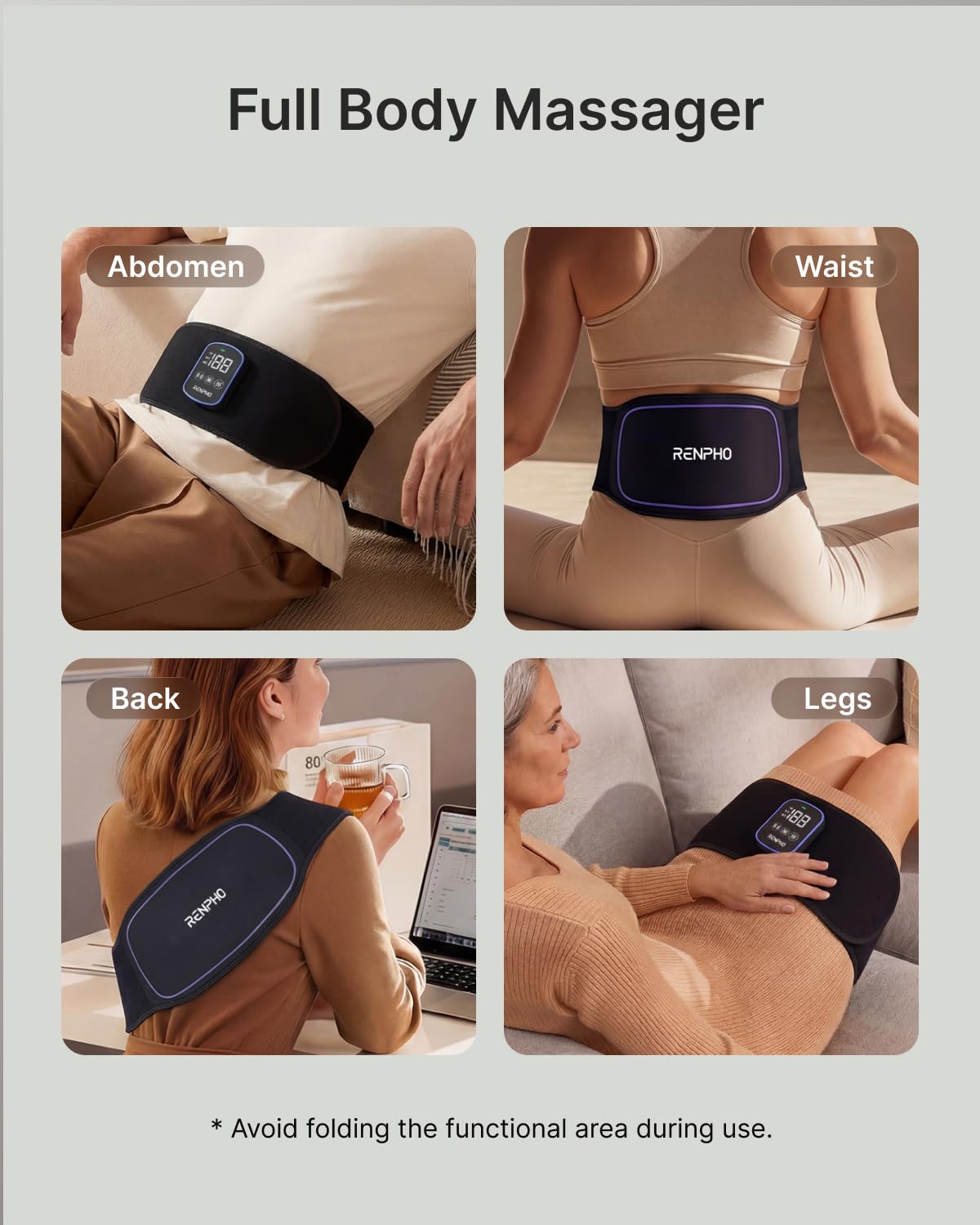RENPHO Red Light Belt, Heating Pad Massager, Christmas Birthday Gifts 🍁 All In One Marketplace Canada