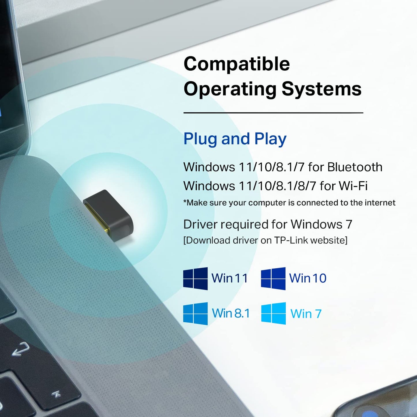 TP-Link AC600 Nano WiFi Bluetooth 4.2 USB Adapter (Archer T2UB Nano) - 2.4G/5G Dual Band Wireless Network Adapter for PC Desktop, Mini Travel Size, Supports Windows 11/10/8.1/8 ๐ All In One Marketplace Canada