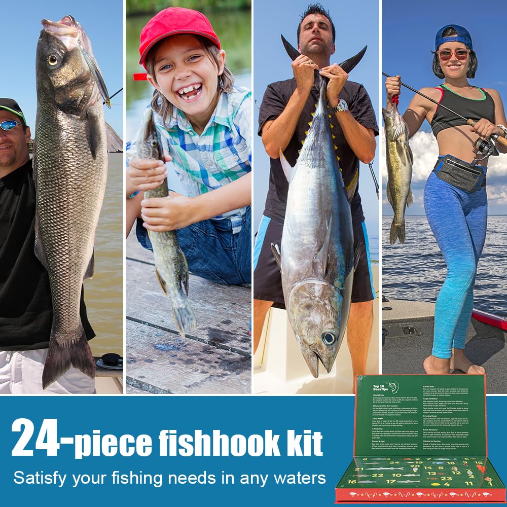 Advent Calendar 2026 Fishing Christmas Countdown, 24 Days Fishing Advent Calendar Fishing Tackle Lures Surprise Gifts for Adult Men Teen Boys 🍁 All In One Marketplace Canada