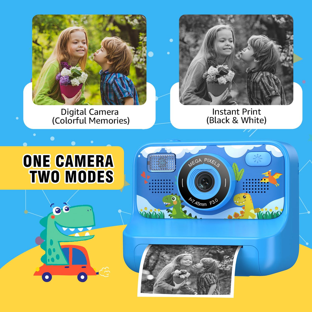 Kids Printing Camera for 3-12 Girls Boys Toddler Christmas Birthday Gifts 🍁 All In One Marketplace Canada