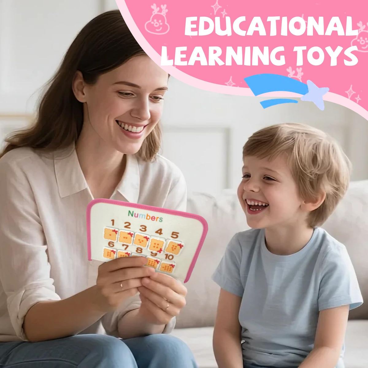 Montessori Activity Busy Book for Toddler - 1 2 3 4 5 Years Old Activity Busy Board Toy, Sensory Board Toy Educational Activities for Fine Motor Skills Learning, Travel Toys for Airplane Car Christmas 🍁 All In One Marketplace Canada