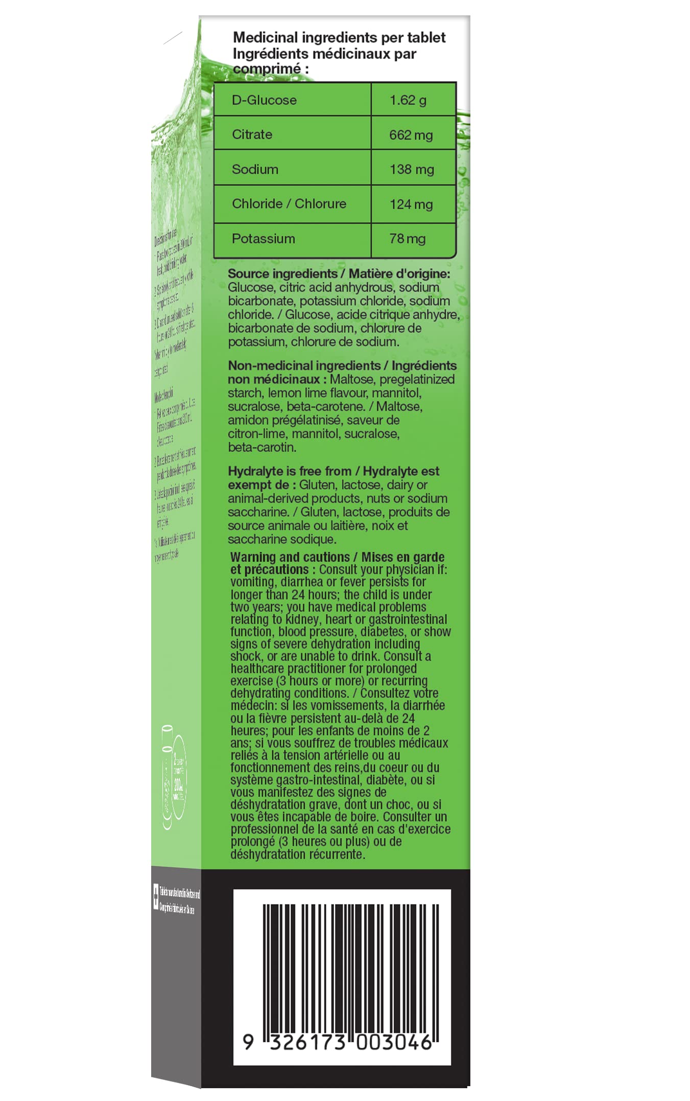Hydralyte Electrolyte Tablets | Lemon Lime Flavored Electrolytes | Pre-Workout and Post-Workout Hydration Solution to Enhance Performance and Maximize Recovery | (2 Tablets per Serving, 40 Count) Hydralyte