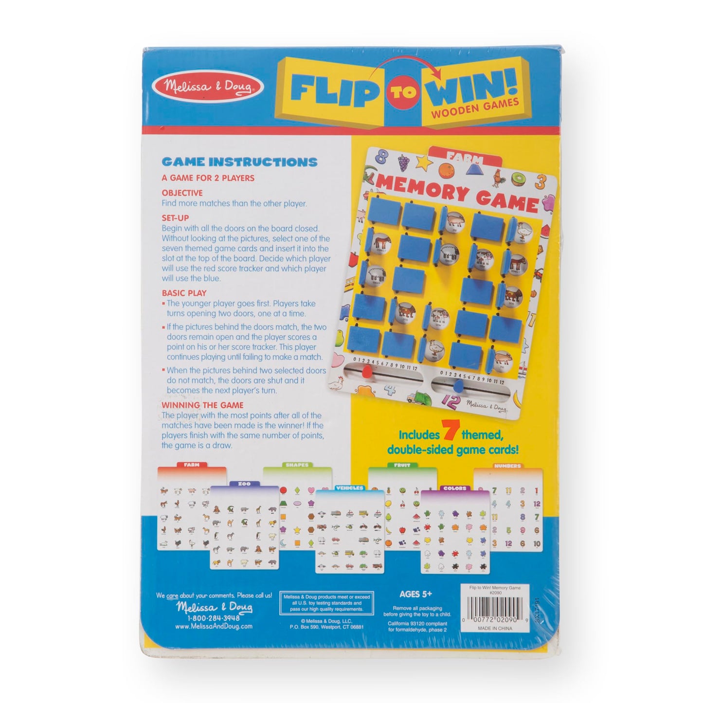 Melissa & Doug Flip-to-Win Portable Wooden Travel Memory Game ๐ All In One Marketplace Canada