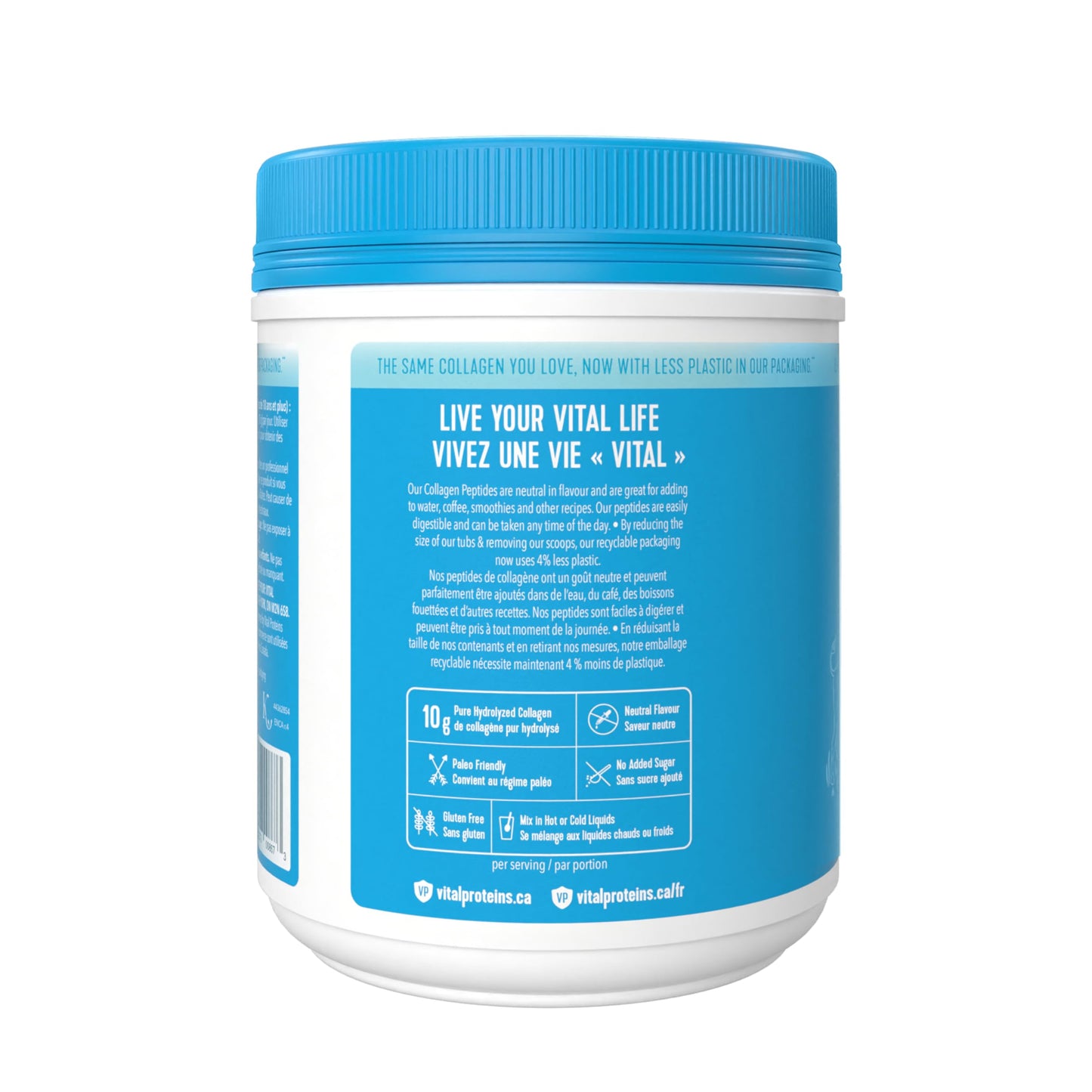 VITAL PROTEINS Bovine Collagen Peptides Powder, Helps Form Collagen And Reduce Joint Pain Associated With Osteoarthritis, Source Of Amino Acids, No Added Sugar, No Artificial Colours Or Flavours, 567 g