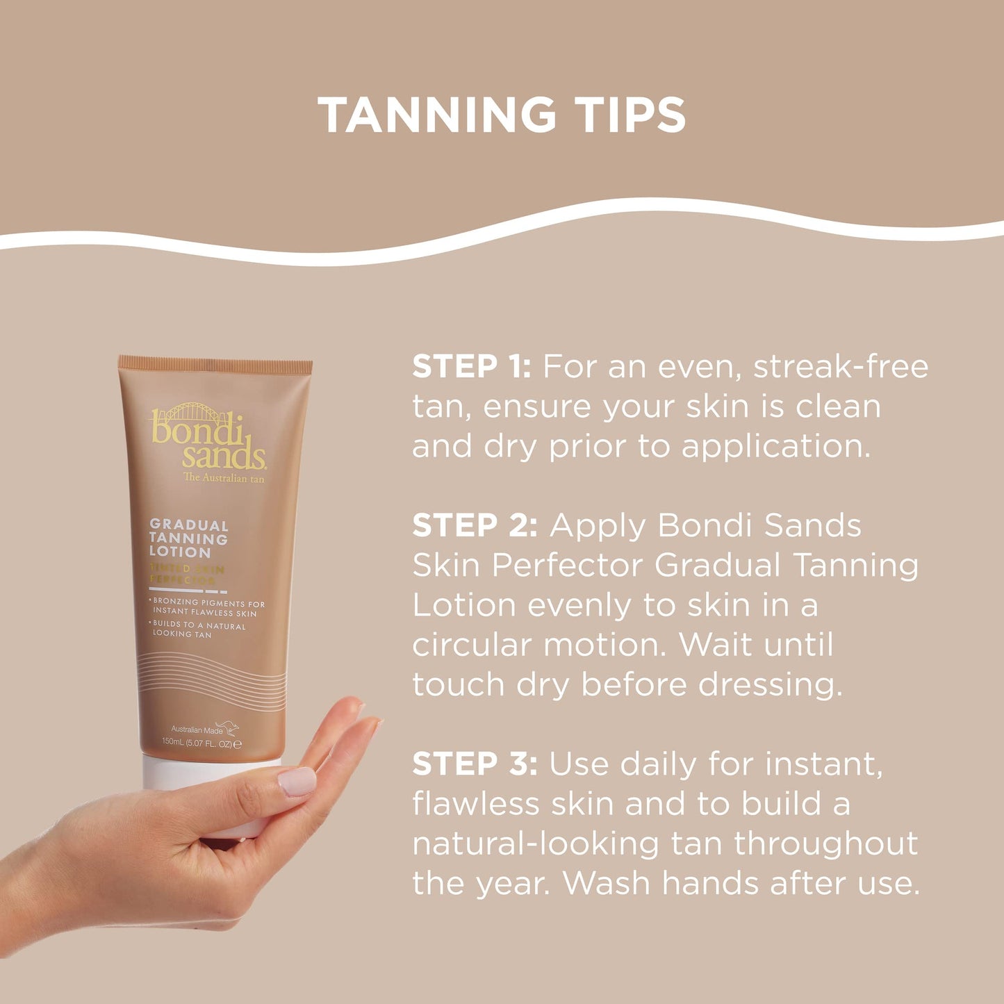 BONDI SANDS GRADUAL TANNING LOTION TINTED SKIN PERFECTOR 150mL (CANADA) Bondi Sands