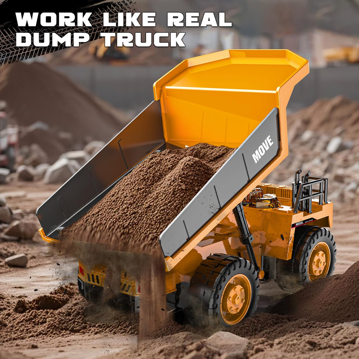 MNJCK Remote Control Dump Truck Toy Rc Construction Vehicles 🍁 All In One Marketplace Canada