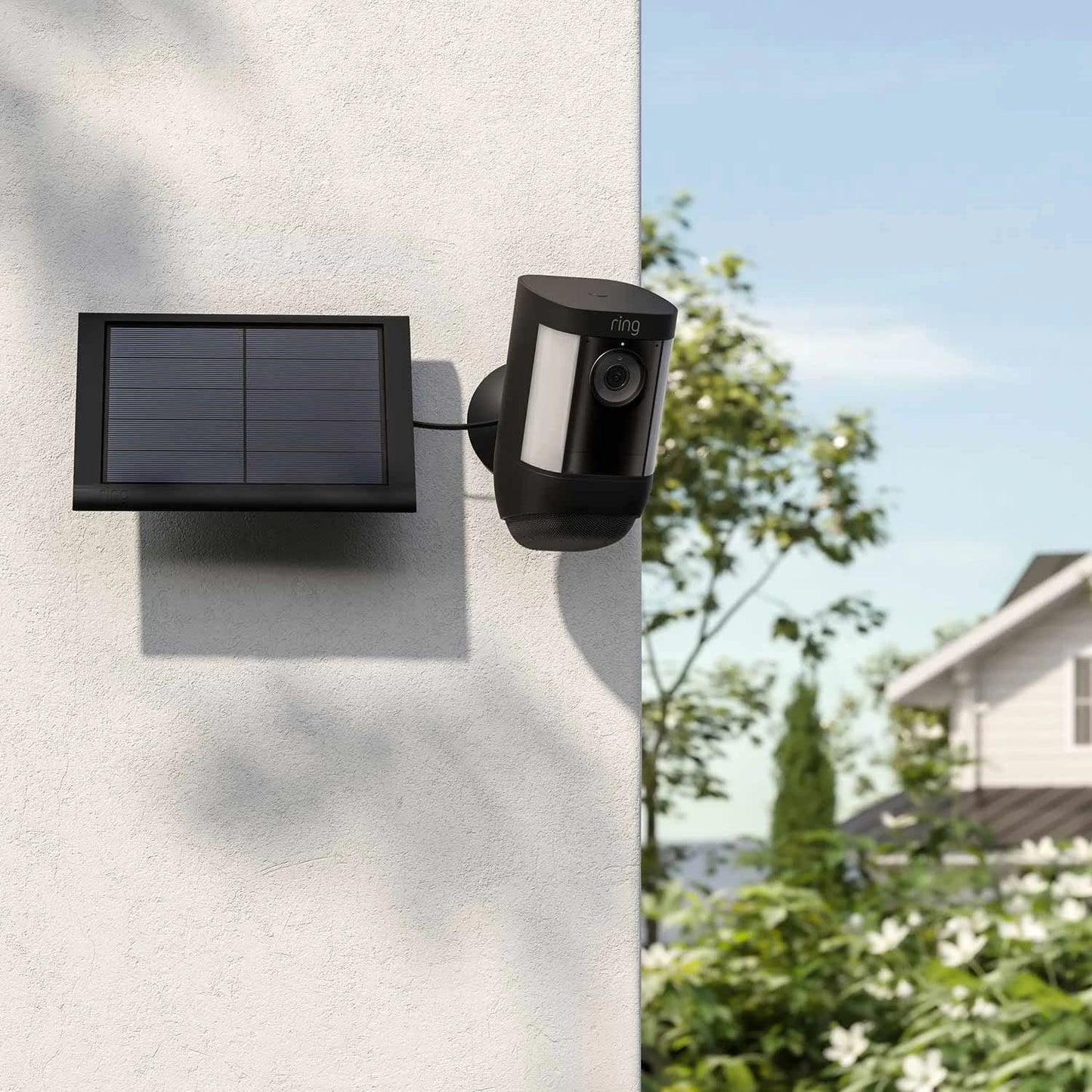 Ring Solar Panel (2nd Generation), 4W for Outdoor Cam Plus, Outdoor Cam (Stick Up Cam), Stick Up Cam Pro, Spotlight Cam Plus, Spotlight Cam Pro - Black