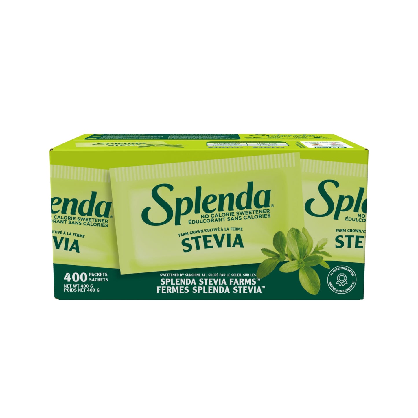 SPLENDA Stevia No Calorie Sweetener, Sugar Substitute Packets, 400 Count (Pack of 1) SPLENDA