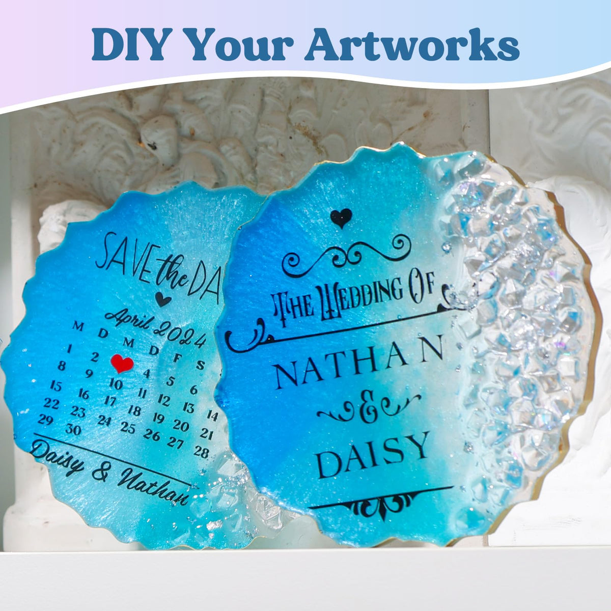 LET'S RESIN Resin Coaster Molds Kit, 16oz Epoxy Starter Kit for Beginners 🍁 All In One Marketplace Canada