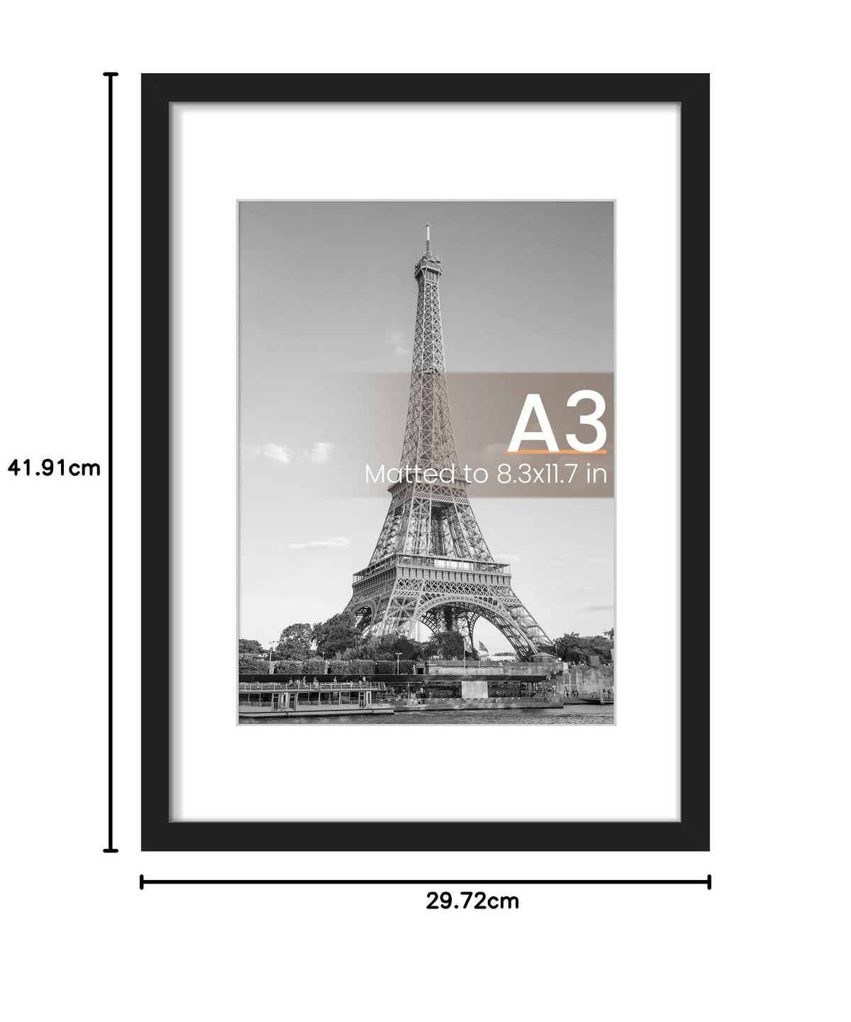 upsimples A3 Picture Frame,Black, 1 Pack 🍁 All In One Marketplace Canada
