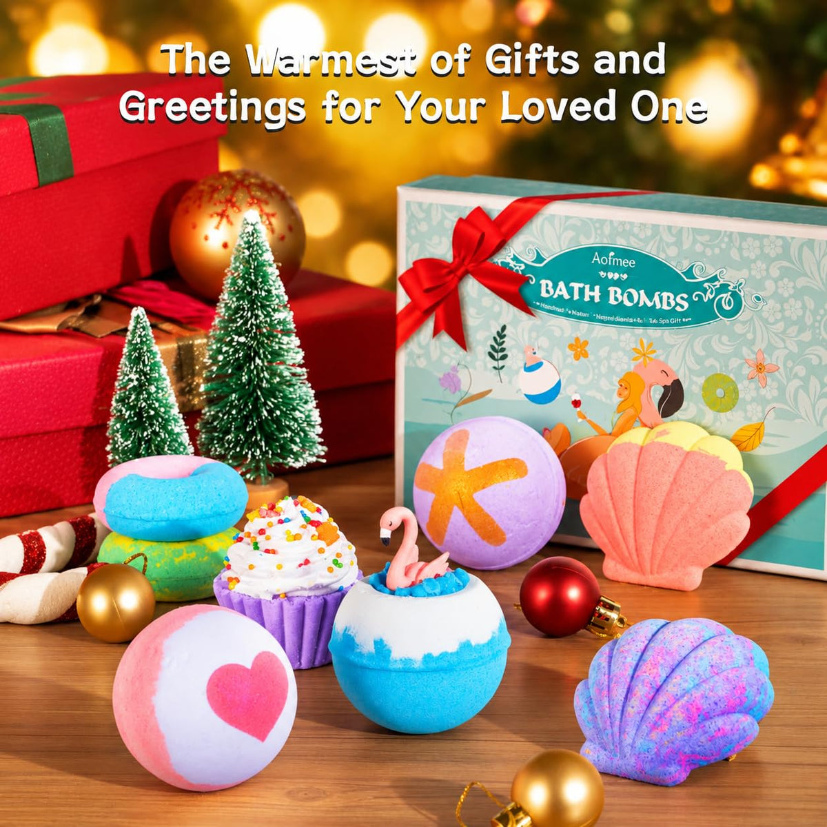 Bath Bombs - 8pcs Natural Bath Bombs for Women & Kids, Bubble Bath Spa Relaxation Gifts, Valentines day Birthday Stocking Stuffers Christmas for Women, Girlfriend, Her 🍁 All In One Marketplace Canada