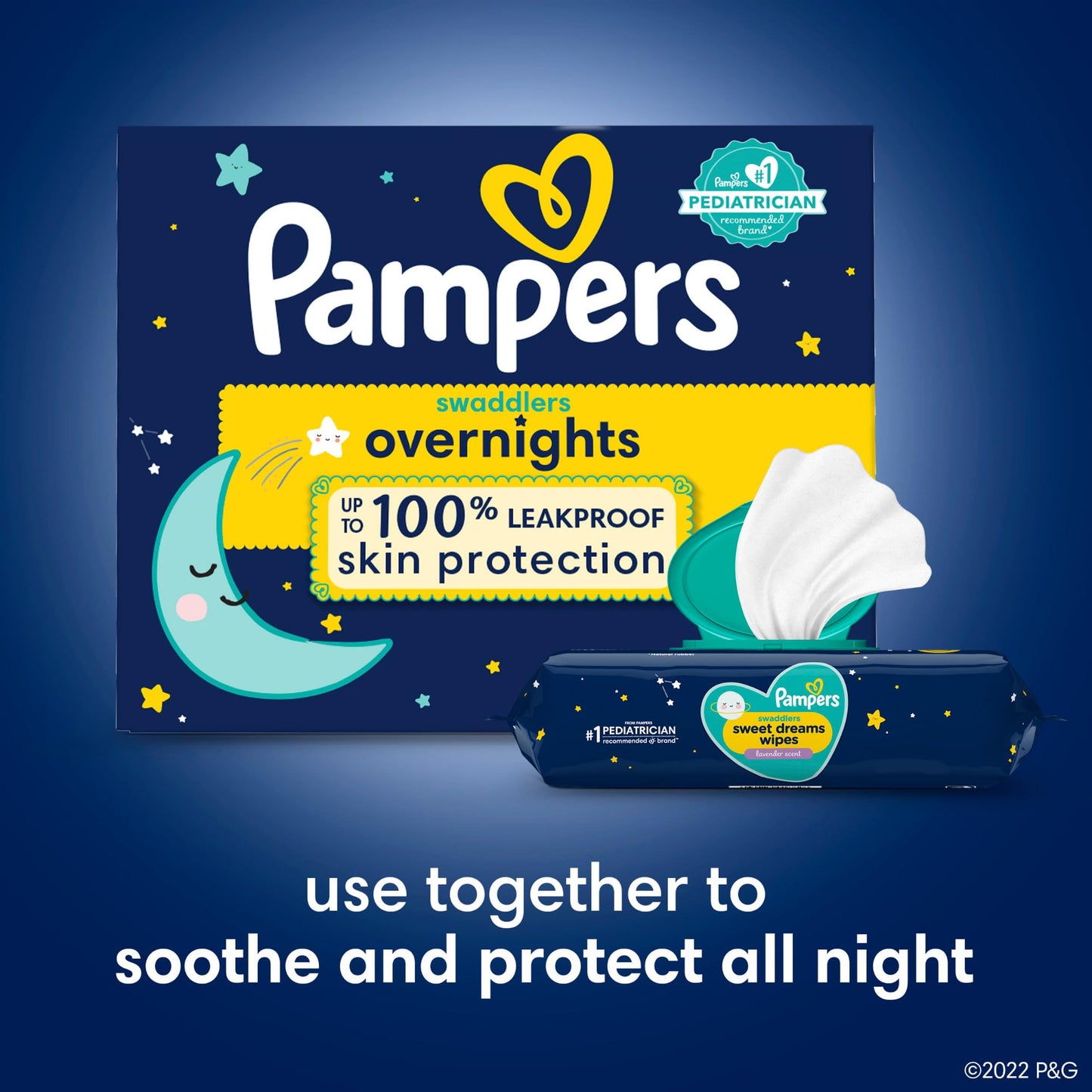 Pampers ZZZ Overnight Diapers, Size 3 (16-28 lbs), 116 Count, Nighttime Protection Disposable Baby Diaper