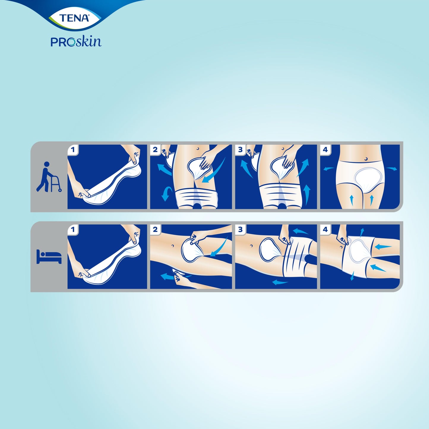 TENA Proskin Day Plus Absorbency Incontinence Pads, Unisex, 40 ct TENA