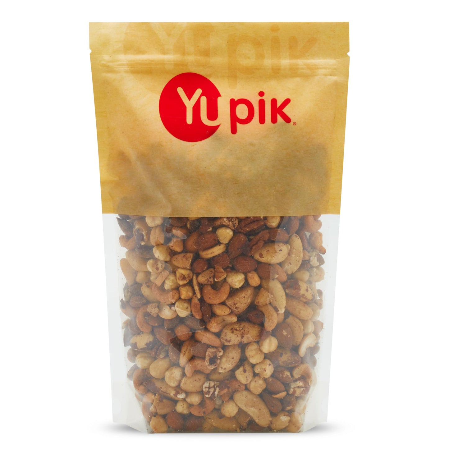 Yupik Deluxe Unsalted Nuts Mix, Brazil Nuts, Almonds, Cashews, Pecans, Hazelnuts (Less Than 30% Peanuts), 1Kg Yupik