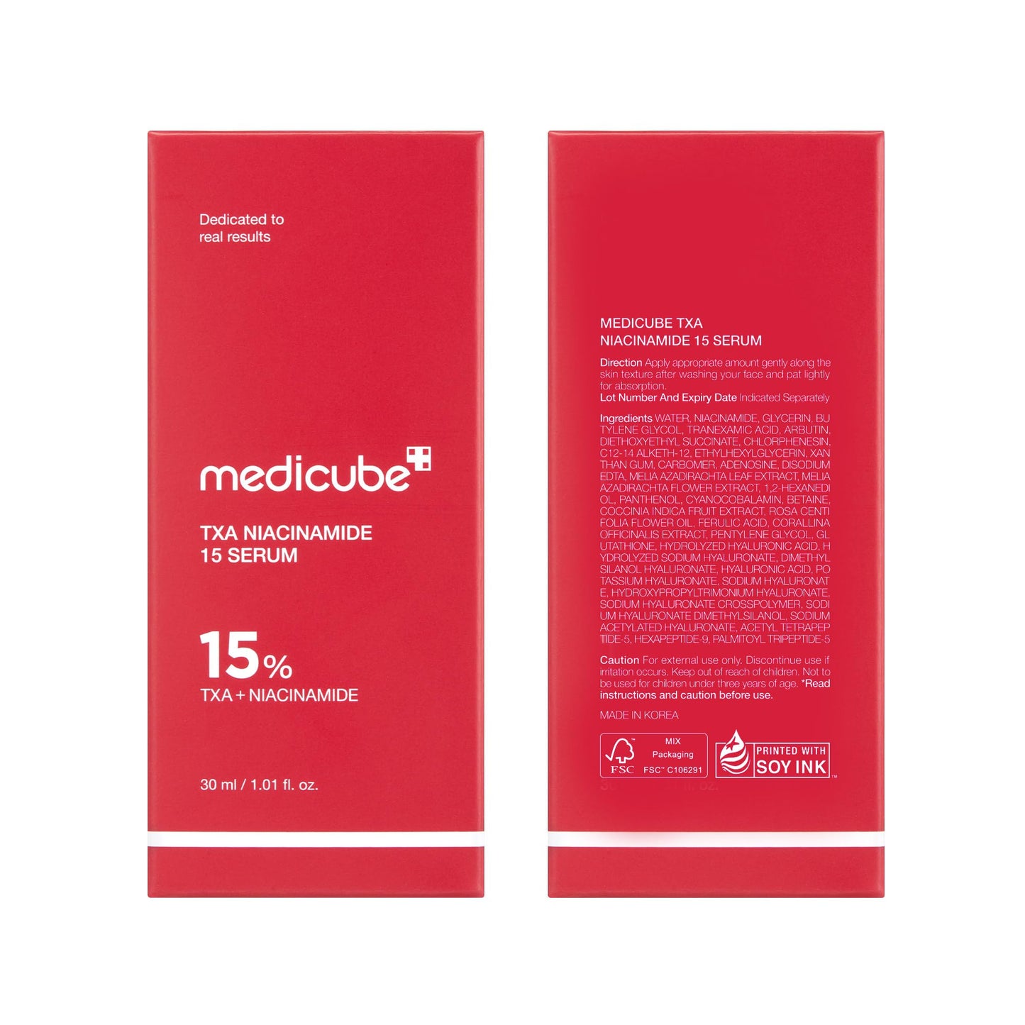 medicube TXA+Niacinamide 15% Glow Facial Serum for After Spot Care | All-in-One Daily Korean Skincare | Uneven Skin Tone, Texture, and Hydration Care | High-Potency Tranexamic Acid 5% | 1.01 fl.oz 30ml - Available at All In One Marketplace Canada