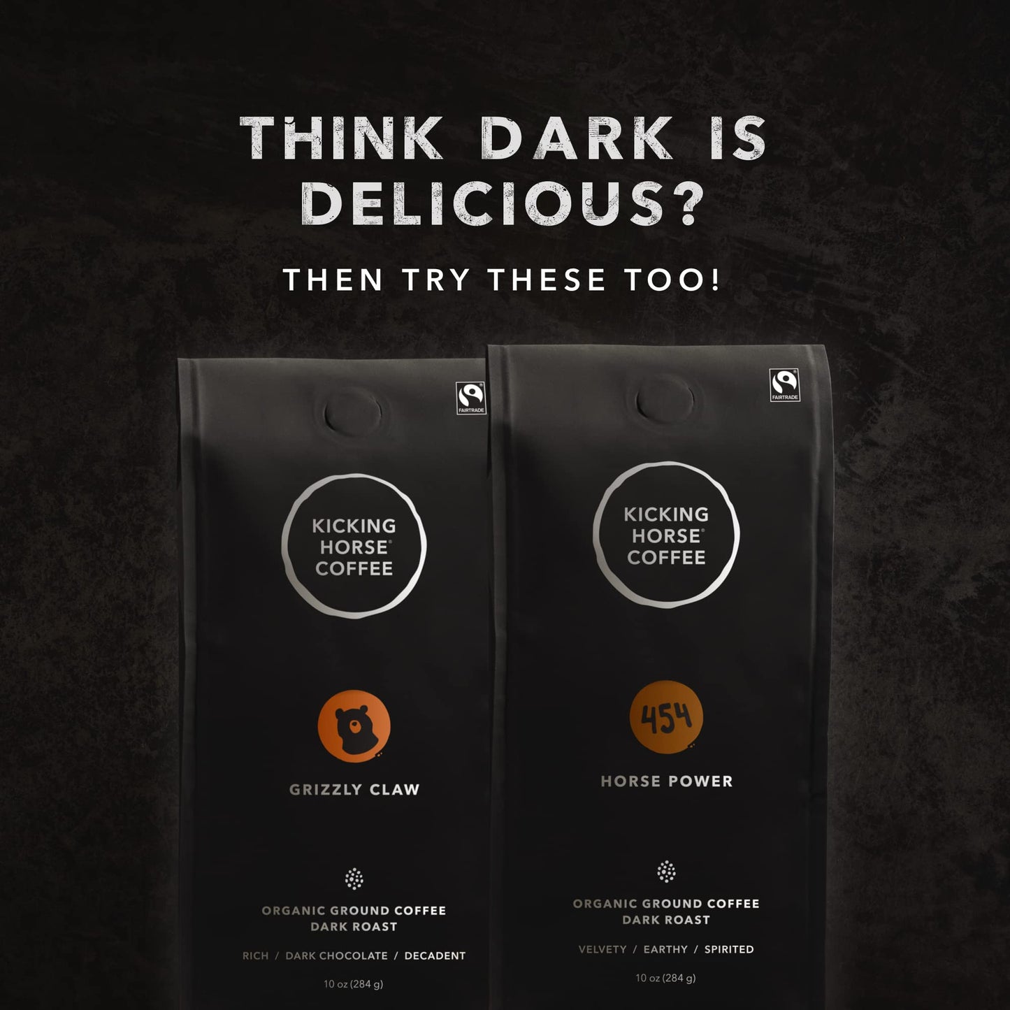 Kicking Horse Coffee, Kick Ass, Dark Roast, Whole Bean, 1 lb - Certified Organic, Fairtrade, Kosher Coffee