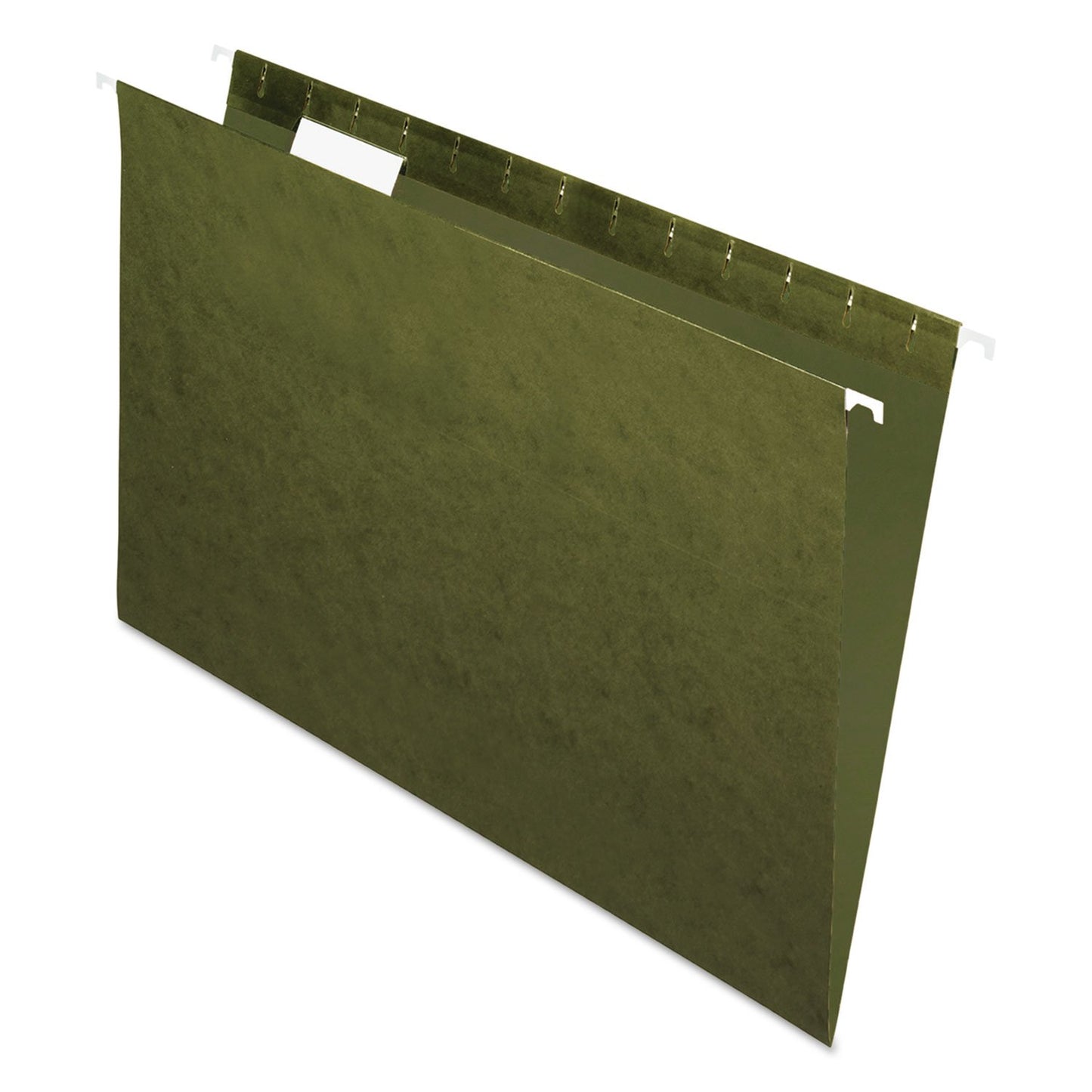 Pendaflex Hanging File Folders, Legal Size, Standard Green, 25 Per Box, 1/5-Cut Tabs, Lighter Interior to Prevent Misfiles, for Office, School, and Home Organization