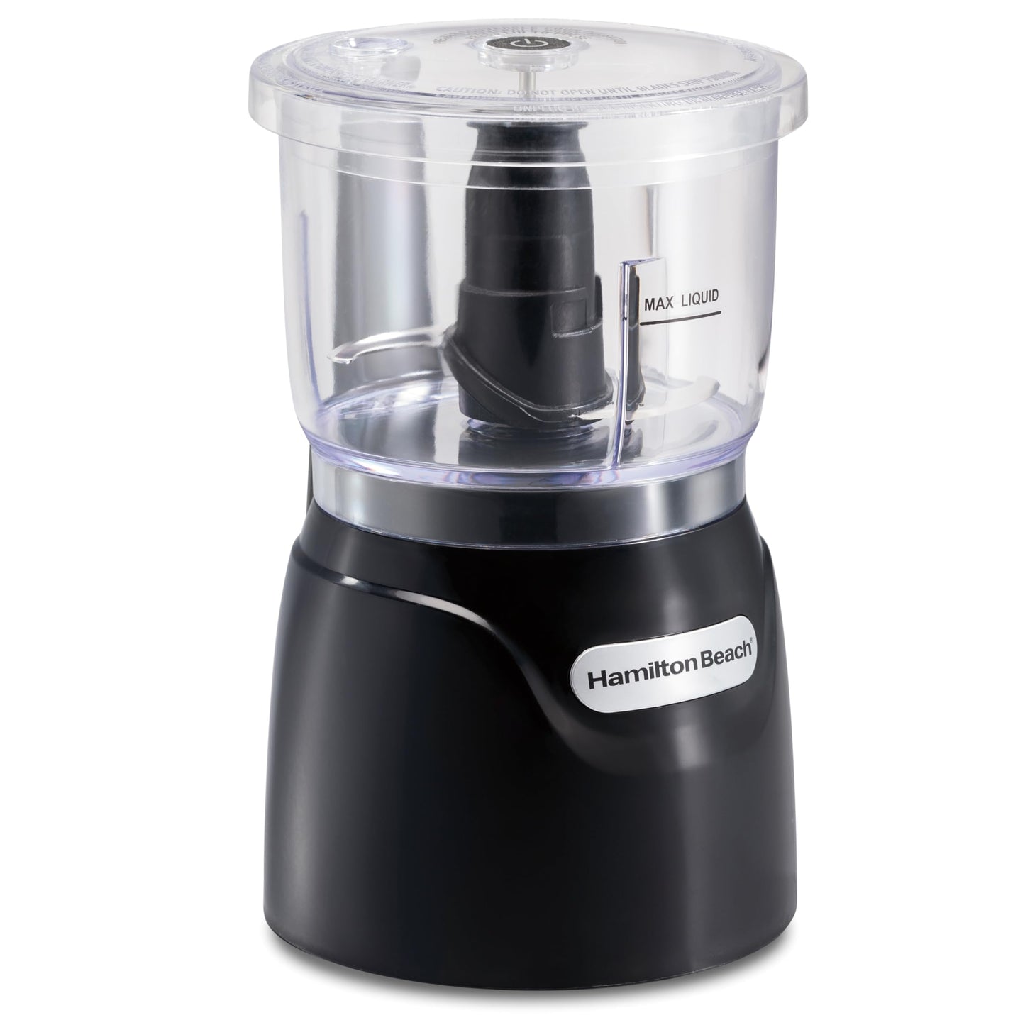 Hamilton Beach Stack & Press Food Chopper & Mini Food Processor, 350 Watts, 3 Cup Bowl, Stainless Steel Blades, for Chopping, Puree & Emulsify, Black, 72850G - Available at All In One Marketplace Canada