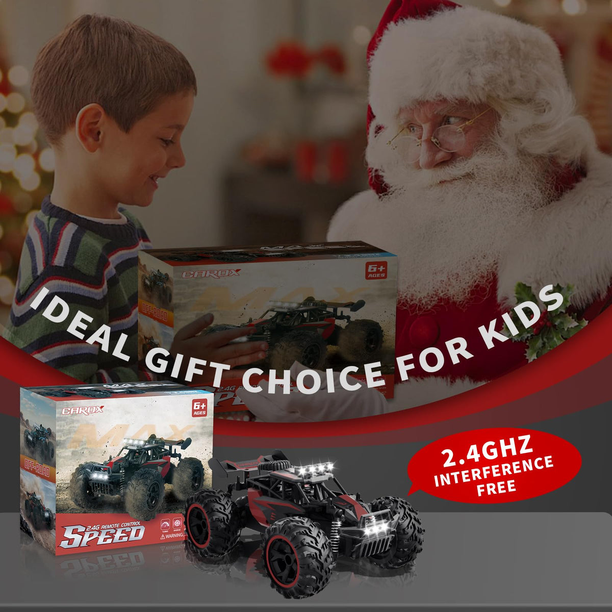 Carox 1:18 RC Car with 2 Batteries 25KM/H Remote Control Car for Kids 🍁 All In One Marketplace Canada
