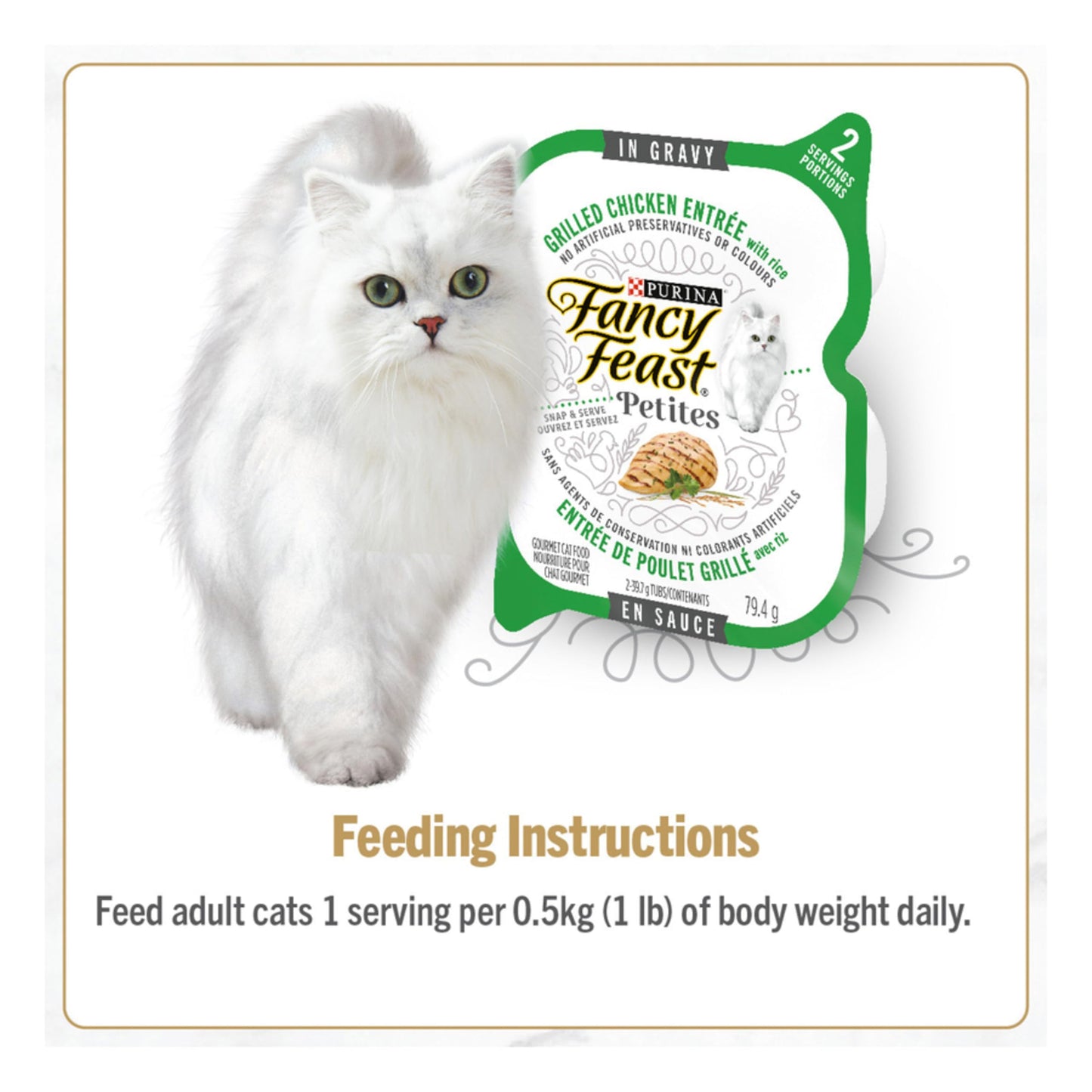 Fancy Feast Petites Wet Cat Food, Poultry Favourites 79.4g (24 Pack) Fancy Feast