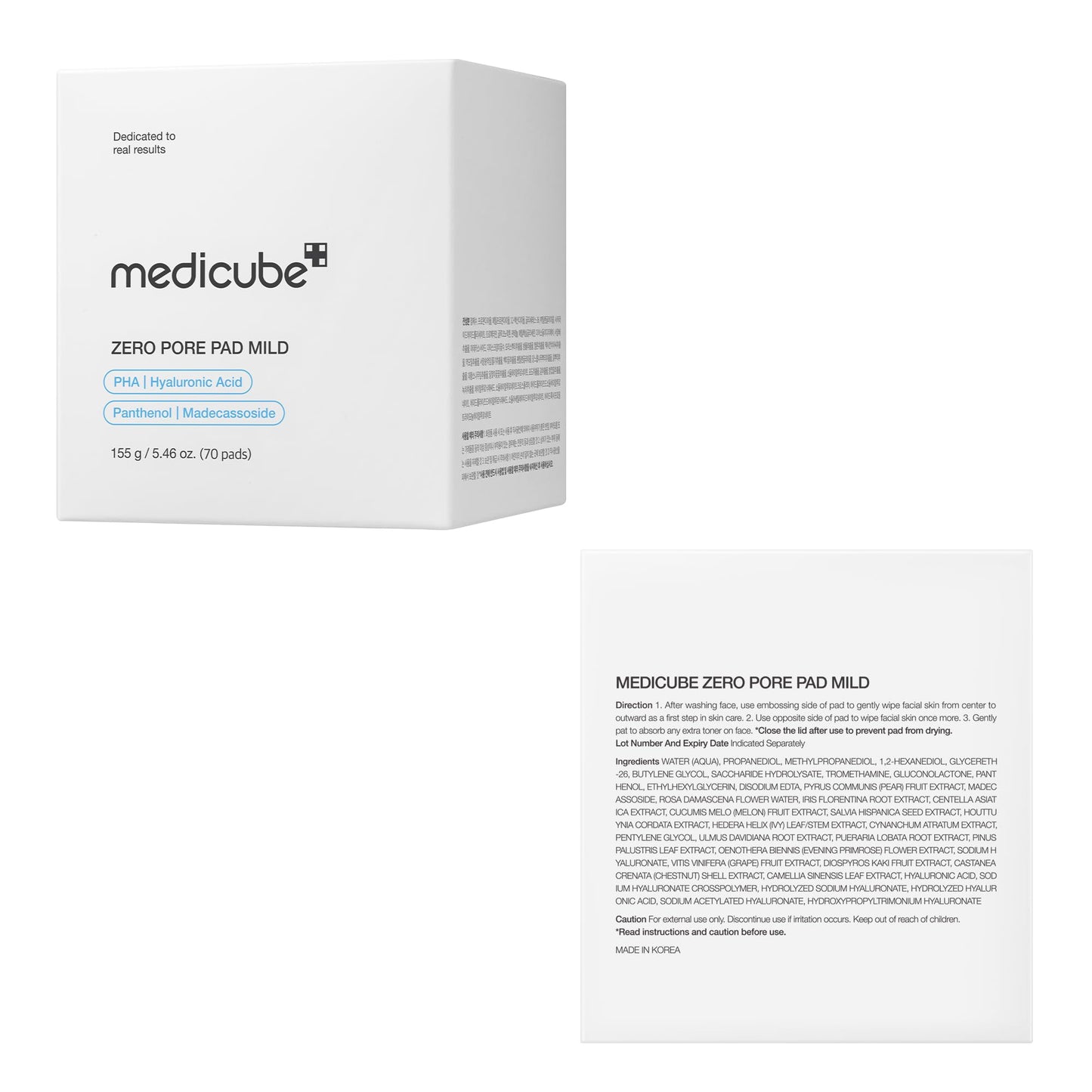 medicube Zero Pore Mild Pad 70 pads - Available at All In One Marketplace Canada
