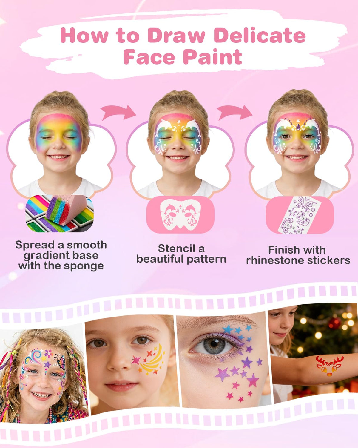 Lictin Face Painting Kit for Adults, 12 x 10g Split Cake Face Paint 🍁 All In One Marketplace Canada