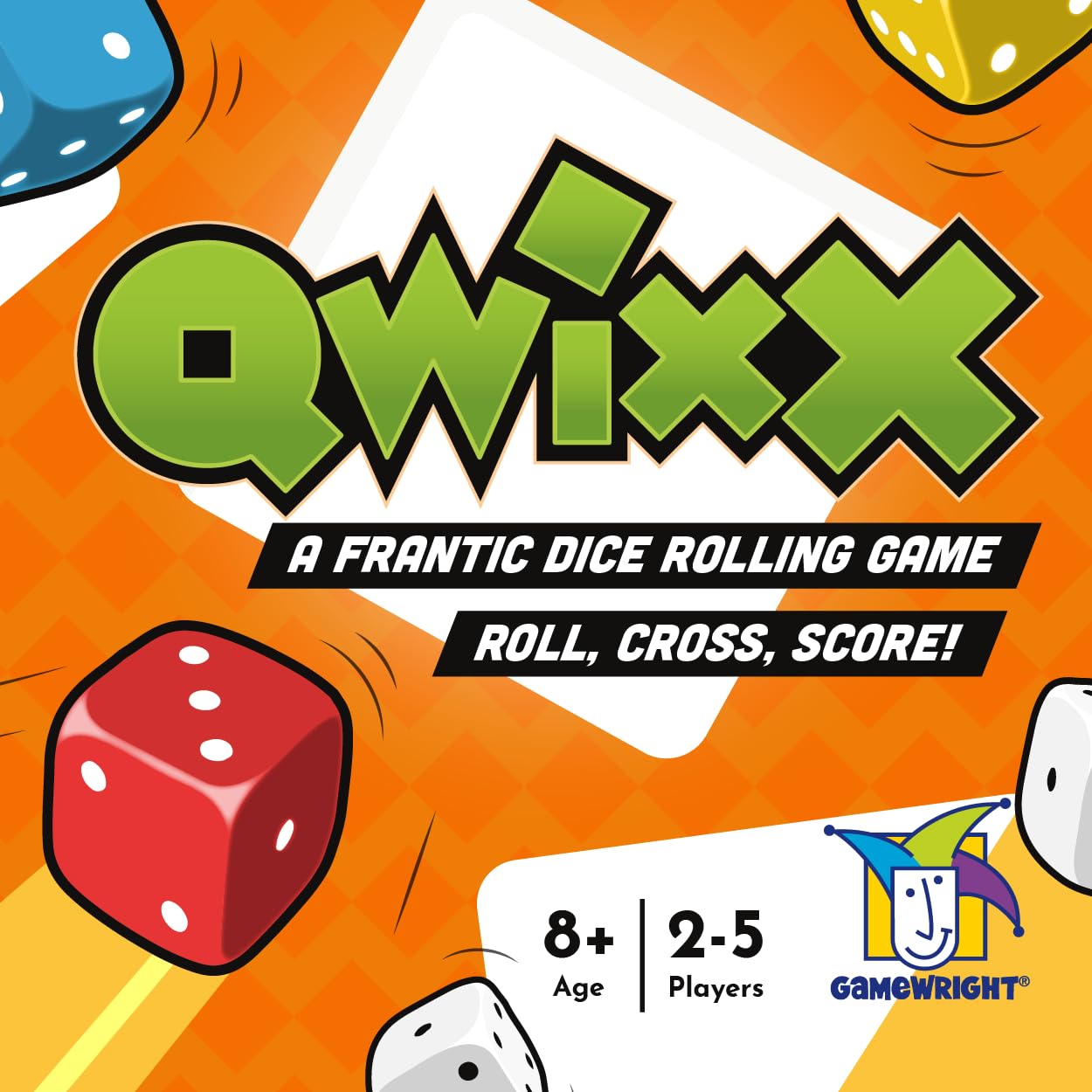 Gamewright Qwixx - A Fast Family Dice Game Multi-Colored, 5" Gamewright