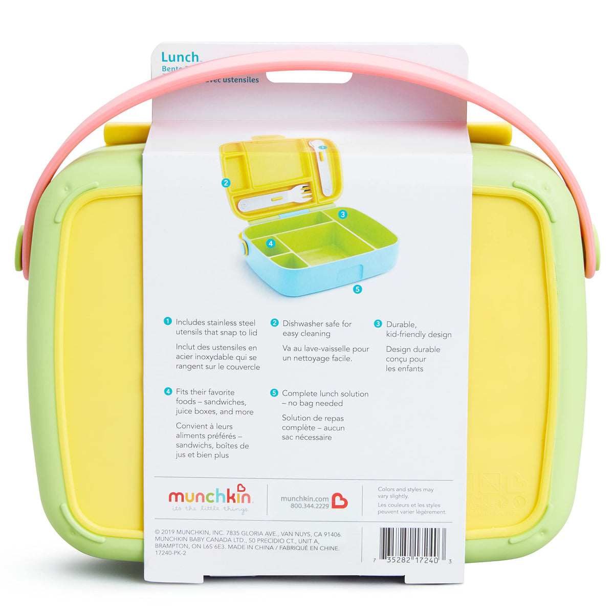 Munchkin Lunch Bento Box, Yellow