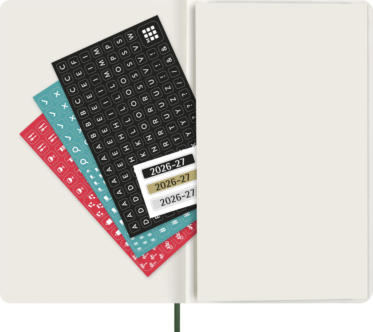 Moleskine Classic 18 Month 2026-2027 Weekly Planner, Soft Cover, Large (5" x 8.25"), Myrtle Green, 208 pages