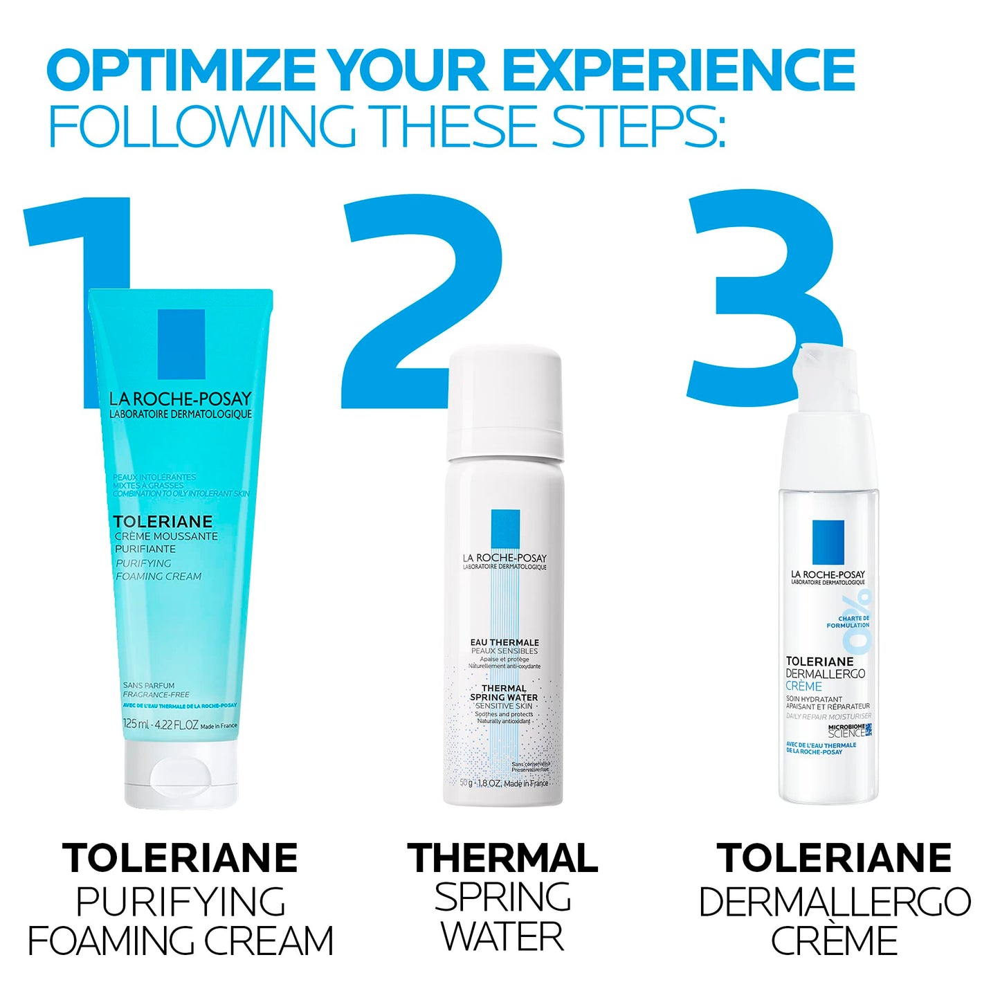 La Roche-Posay Face Cleanser, Toleriane Purifying Foaming Cream for Sensitive Skin with Glycerin, Cleanser and Makeup Remover, Fragrance Free, Preservative Free, Soap Free, Dermatologist Recommended Brand, 125 ML 🍁 All In One Marketplace Canada La Roche-Posay