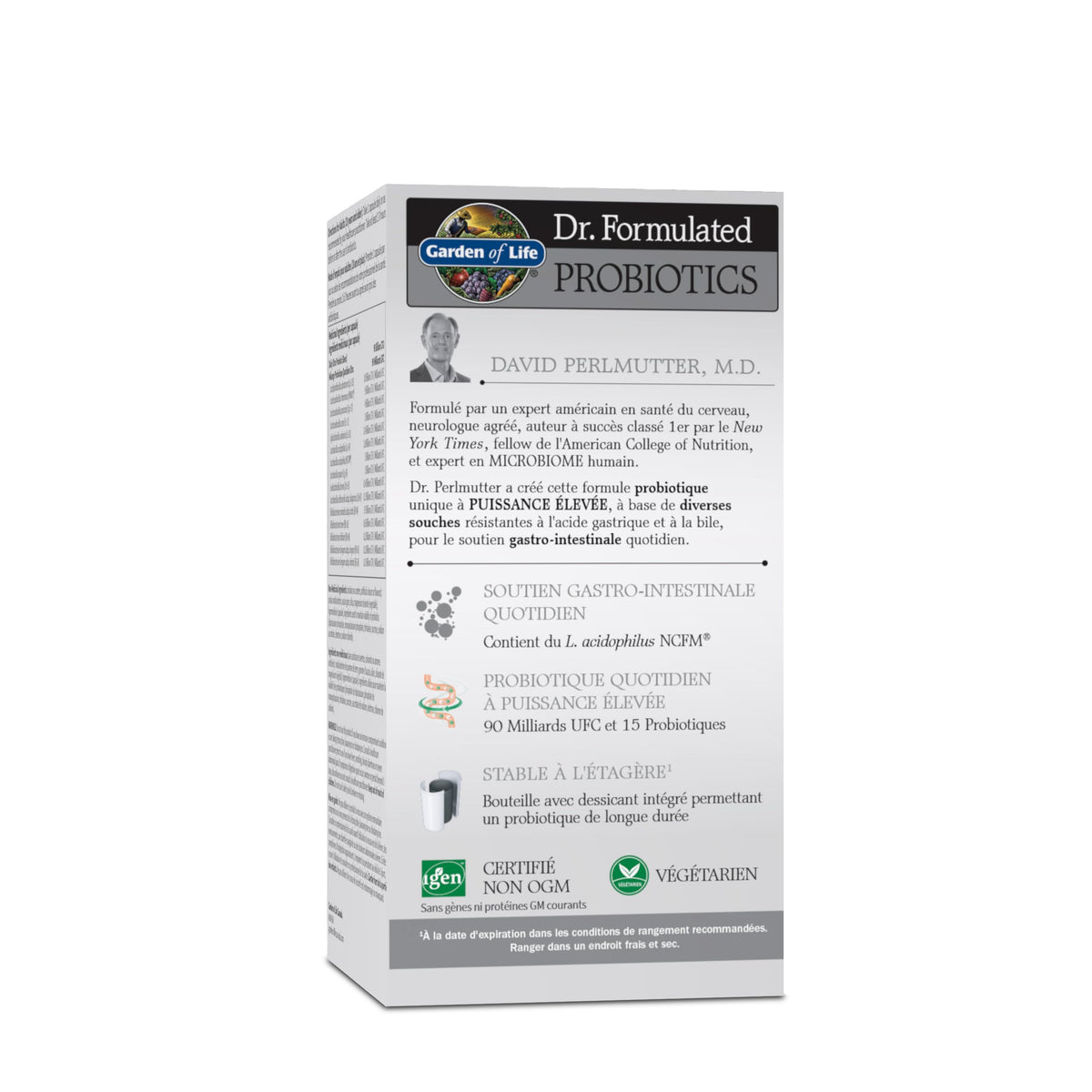 Garden of Life - Dr. Formulated Probiotics Once Daily Ultra | High Potency Support For Gut & Colon Health |90 Billion CFU + 15 Probiotic Strains | Shelf Stable | Gluten Free, Dairy Free, Soy Free