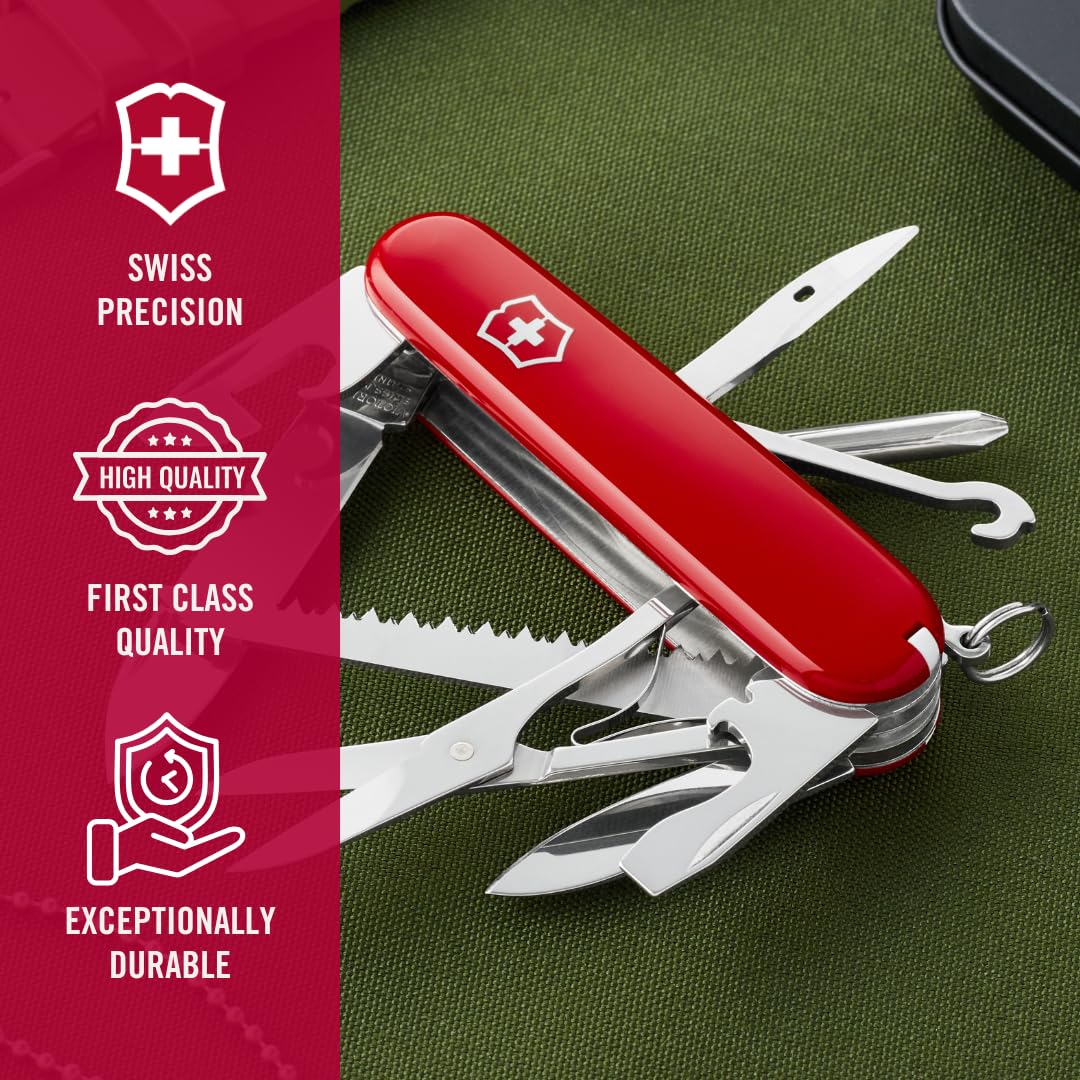 Victorinox Fieldmaster 15 Function Swiss Army Pocket Knife, Red Victorinox