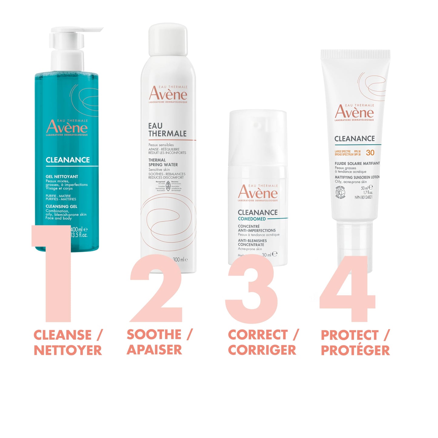 Eau Thermale Avene Cleanance Acne Cleansing Gel Face Wash, 400 mL EAU THERMALE AVENE