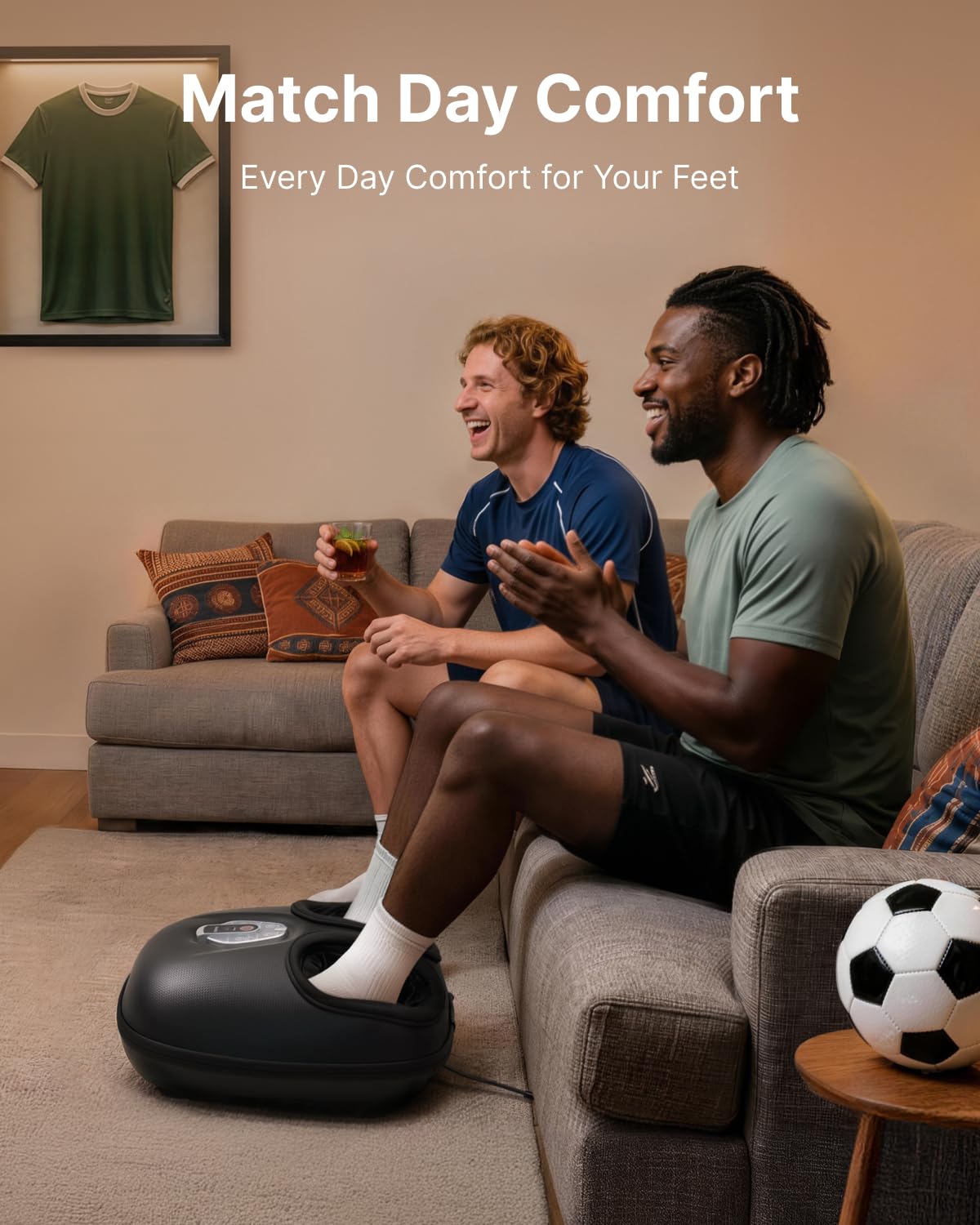 RENPHO Foot Massager with Heat, Deep Kneading Electric Shiatsu Foot Massager Machine with Wireless Remote Control, 3 Heating Levels & Air Compression, Birthday Gifts for Women Men - Available at All In One Marketplace Canada