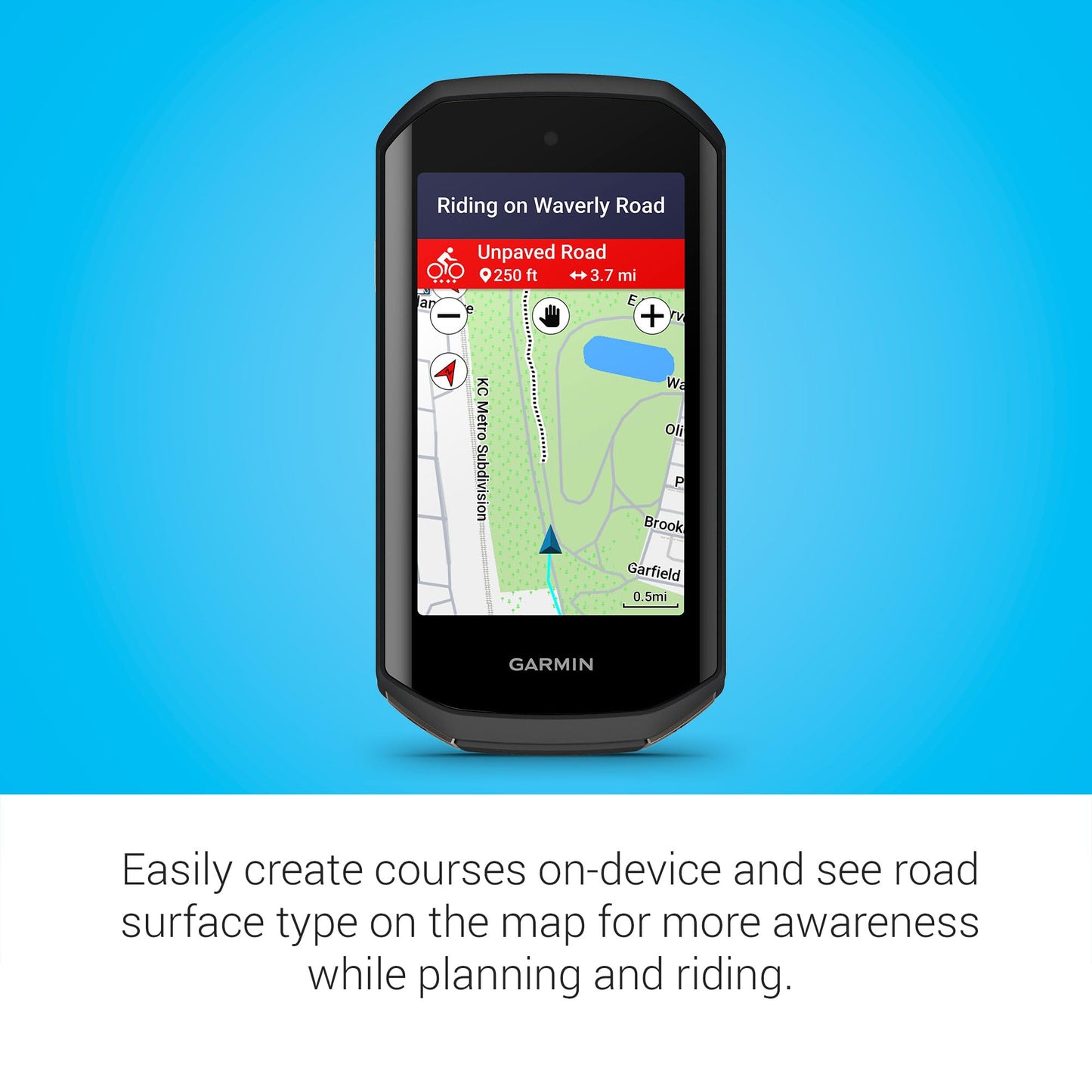 Garmin Edge 1050®, Premium Cycling Computer, Vivid Color Touchscreen Display, Built-in Speaker, Advanced Training and Group Ride Features, Road Hazard Alerts Garmin