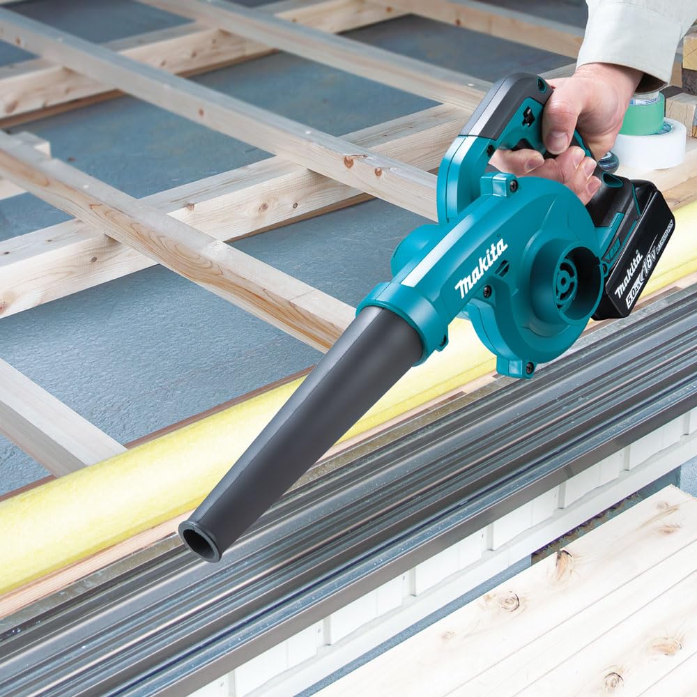 Makita 18V LXT 113 CFM Blower 3-Speed Variable Control, High Air Volume & Speed, Converts to Vacuum, Ergonomic Soft-Grip Design for Efficient Clean-Up (Tool Only) Makita