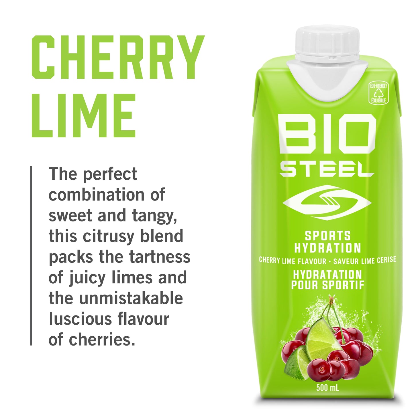 BioSteel Electrolyte Sports Drink, Cherry Lime, 12-Pack, Zero Sugar