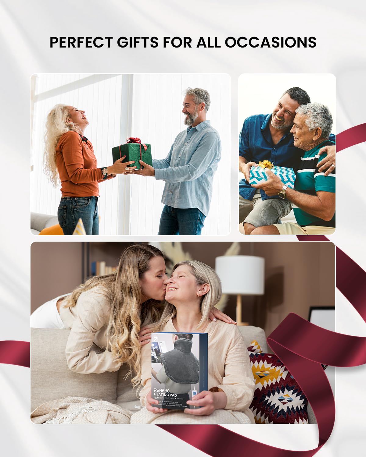 RENPHO Heating Pads Electric, Christmas Birthday Gift for Women Men 🍁 All In One Marketplace Canada