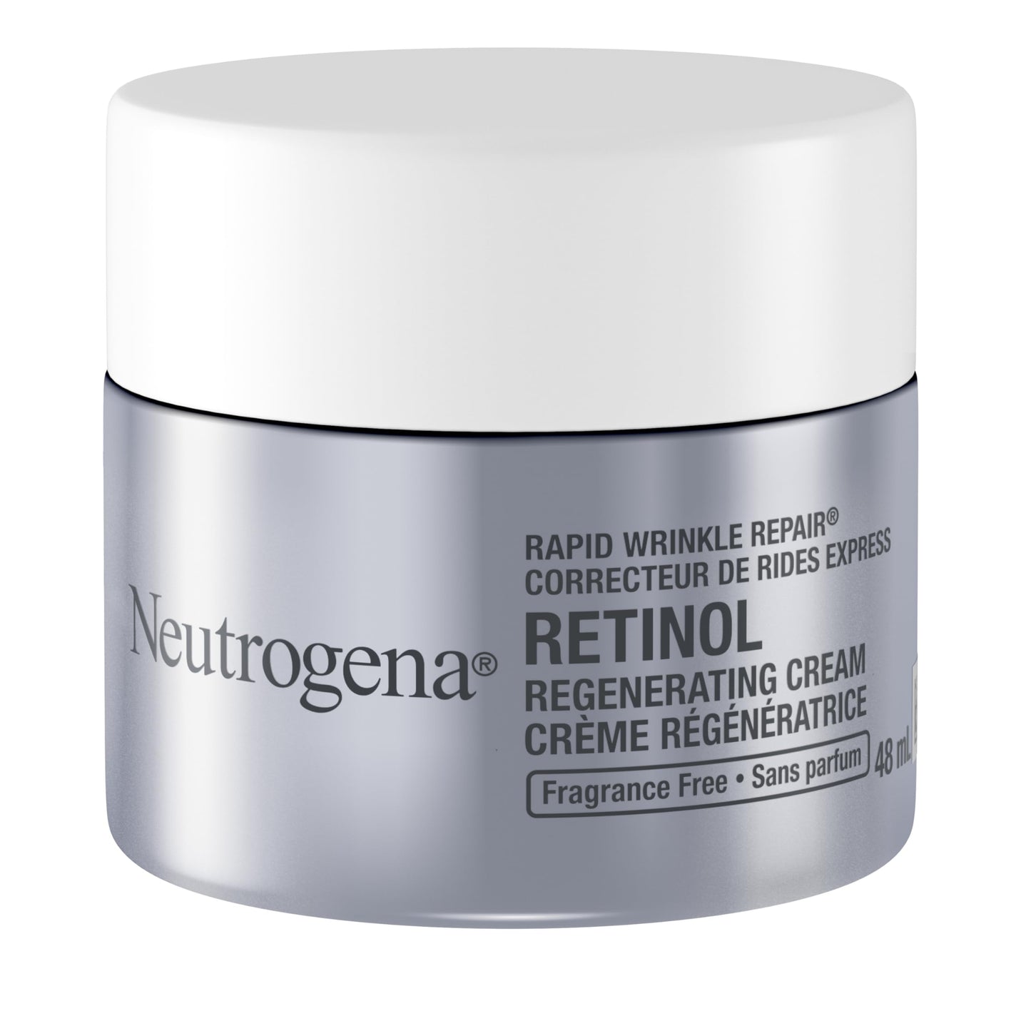 Neutrogena Anti Aging Retinol Face Cream with Hyaluronic Acid, Rapid Wrinkle Repair Regenerating Moisturizer, Fragrance Free, Paraben Free, Oil Free, 48mL - Available at All In One Marketplace Canada