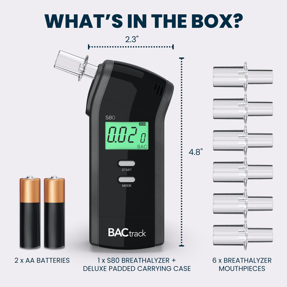 BACtrack S80 Breathalyzer | Professional-Grade Accuracy