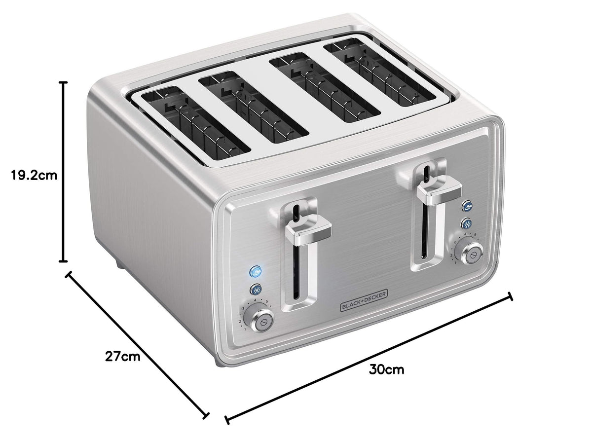 BLACK+DECKER 4-Slice Toaster with Dual Shade Controls